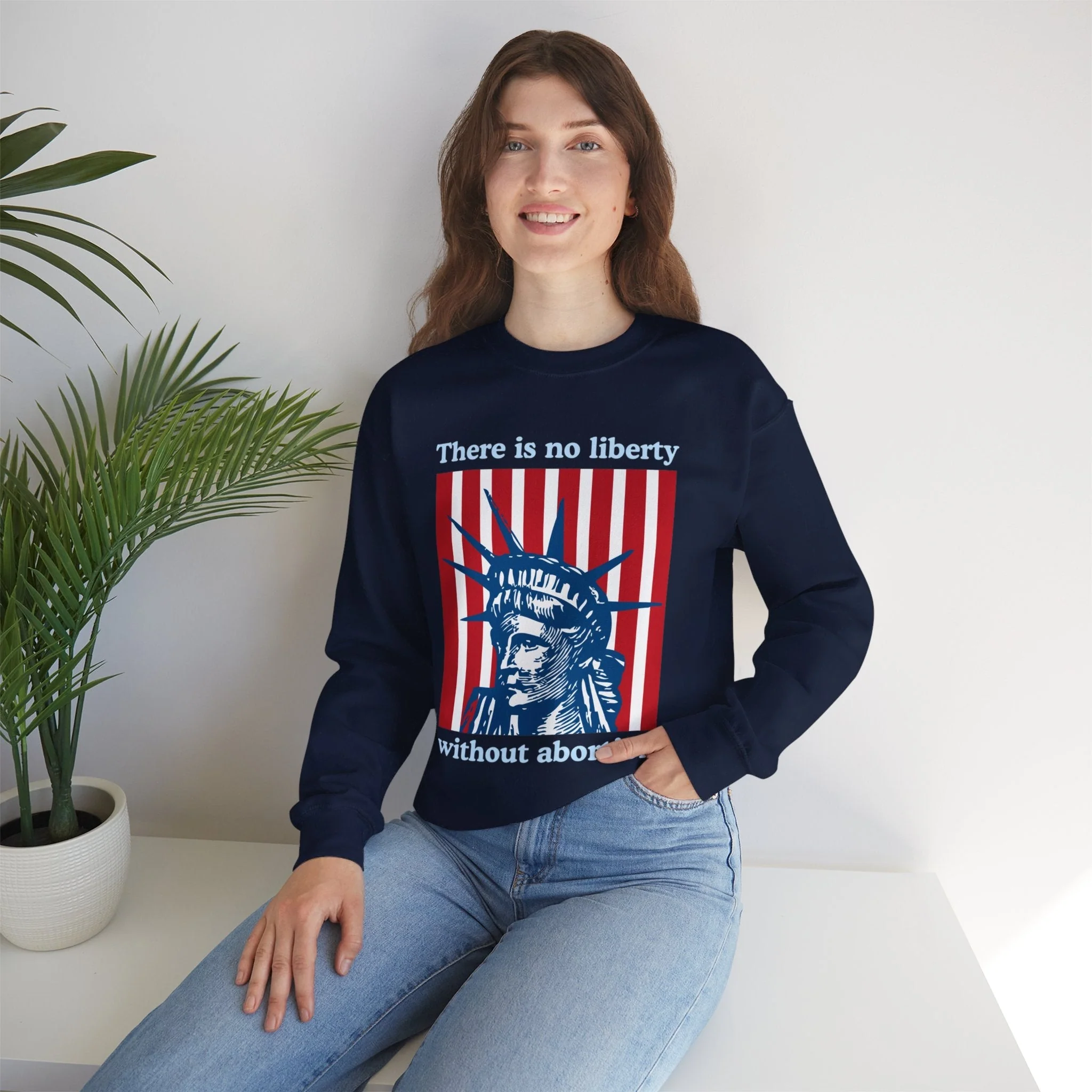 There is No Liberty Without Abortion Unisex Heavy Blend™ Crewneck Sweatshirt (Sizes S-5X) - Image 7