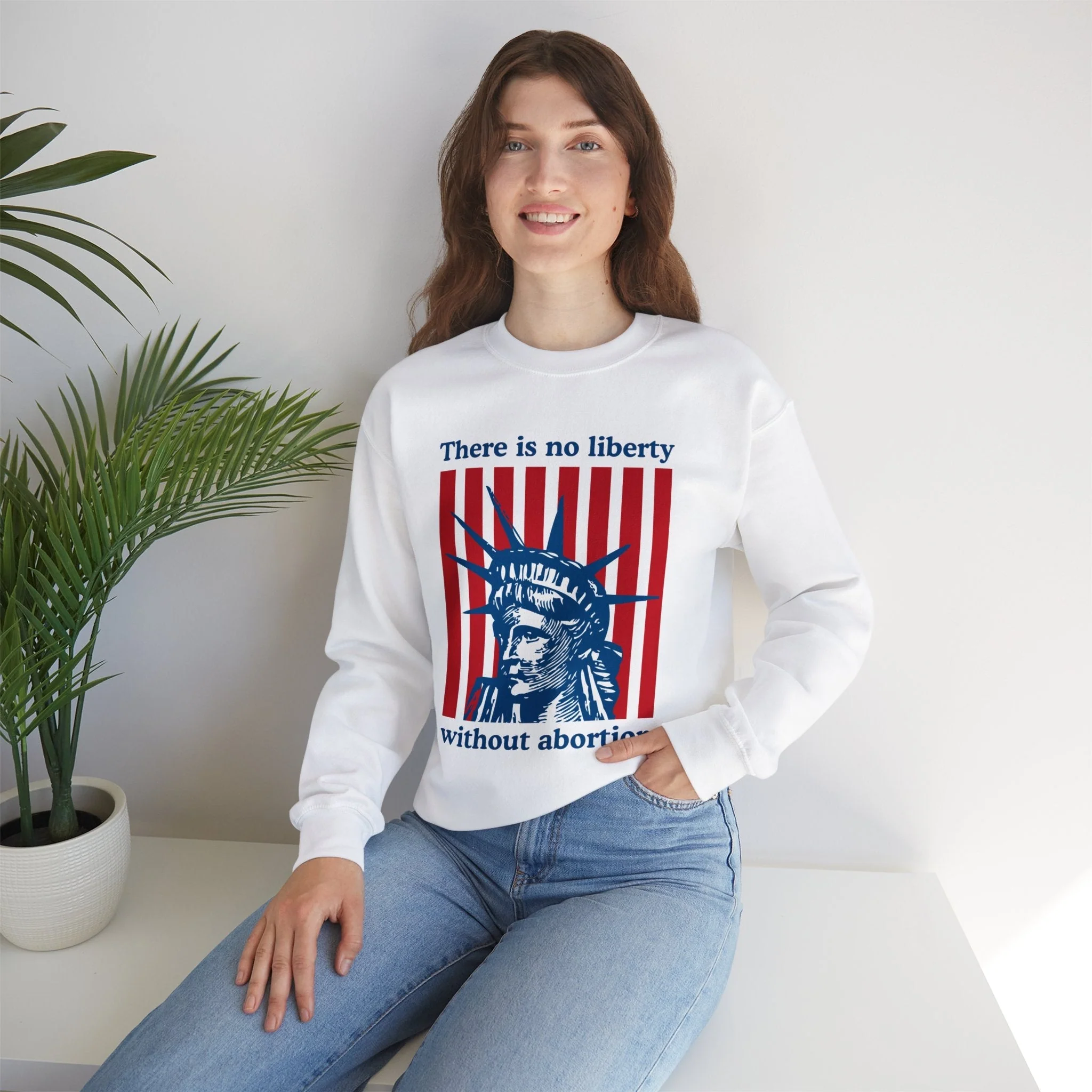 There is No Liberty Without Abortion Unisex Heavy Blend™ Crewneck Sweatshirt (Sizes S-5X) - Image 8