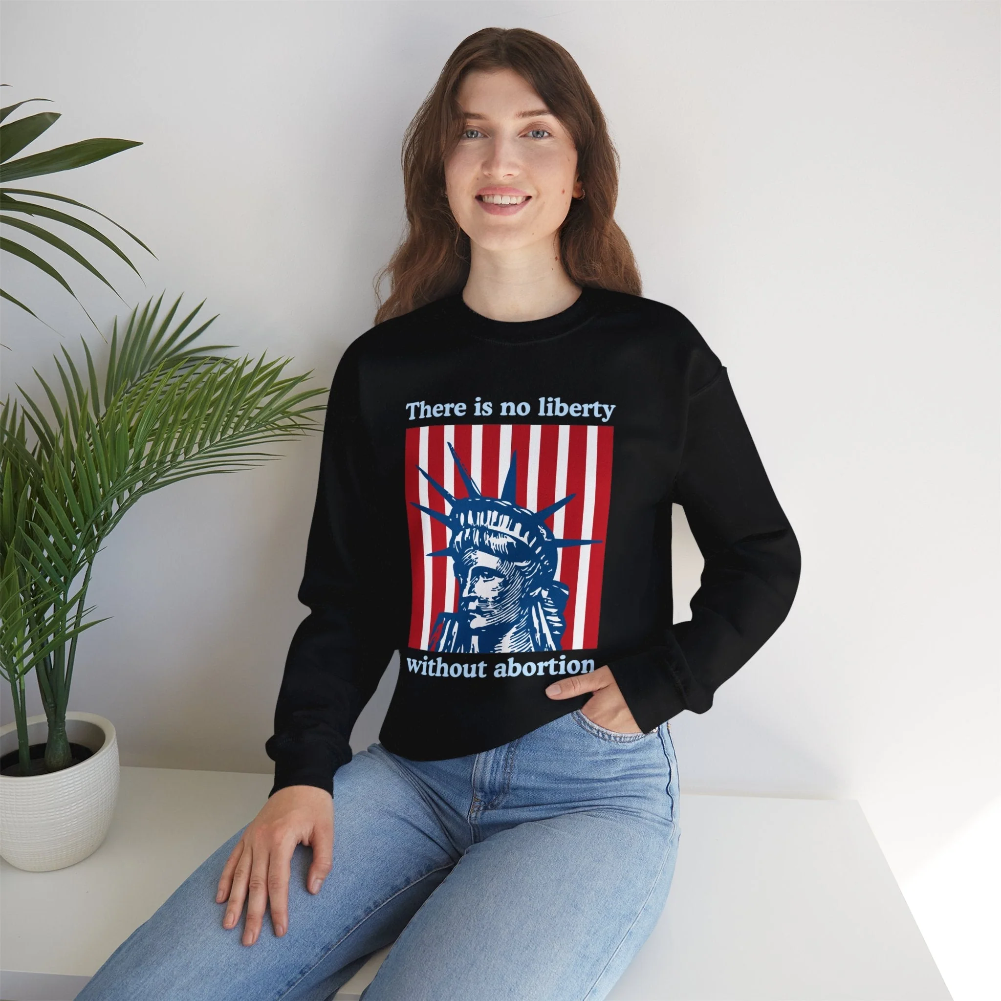 There is No Liberty Without Abortion Unisex Heavy Blend™ Crewneck Sweatshirt (Sizes S-5X) - Image 9