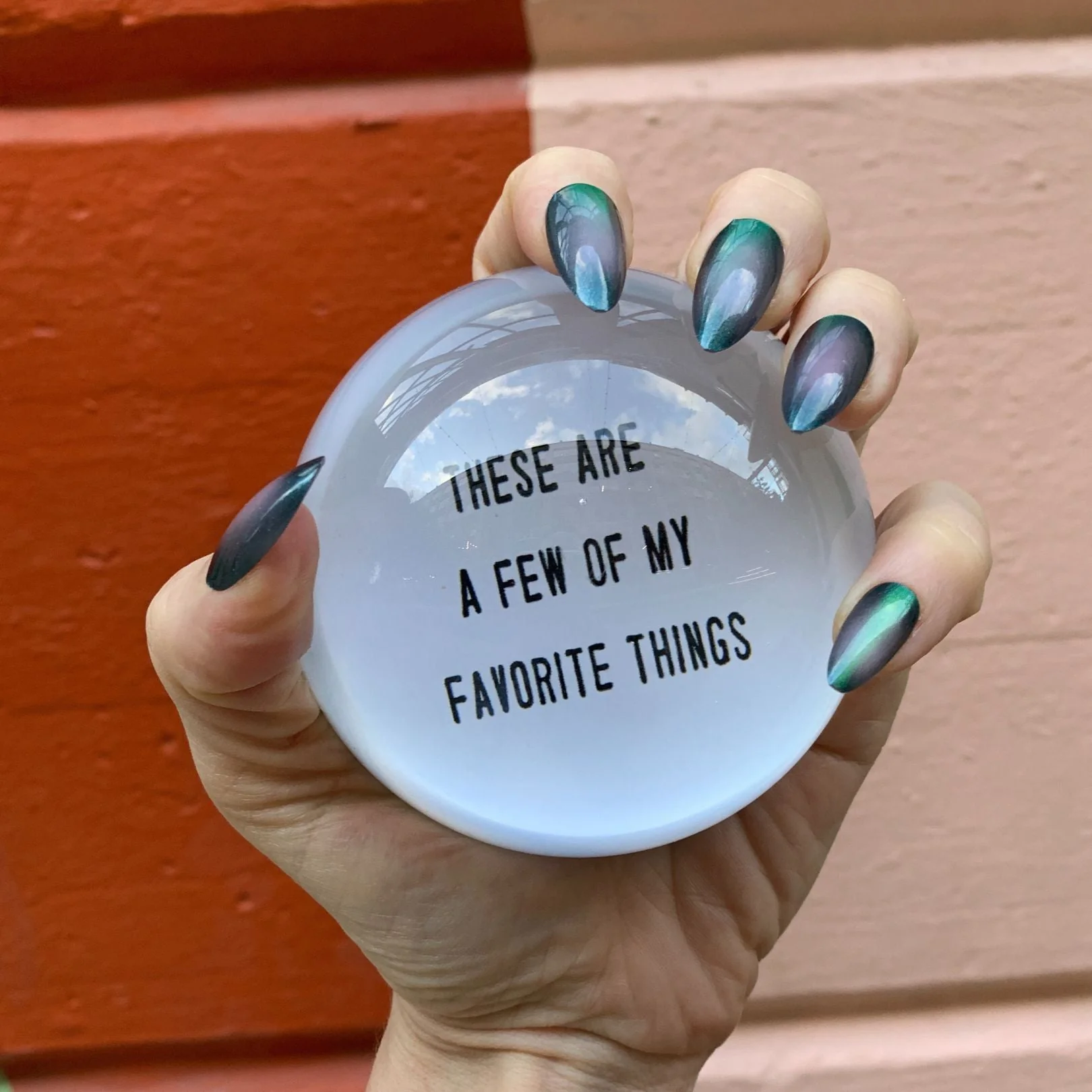 These Are A Few Of My Favorite Things Glass Dome Paperweight - Image 3