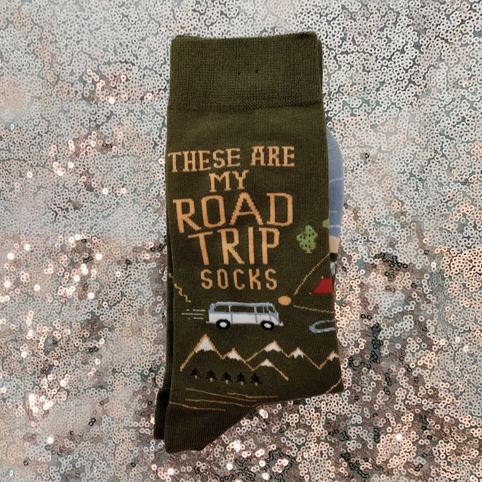 These Are My Road Trip Socks | Fun Travel-Inspired Crew Socks - Image 11
