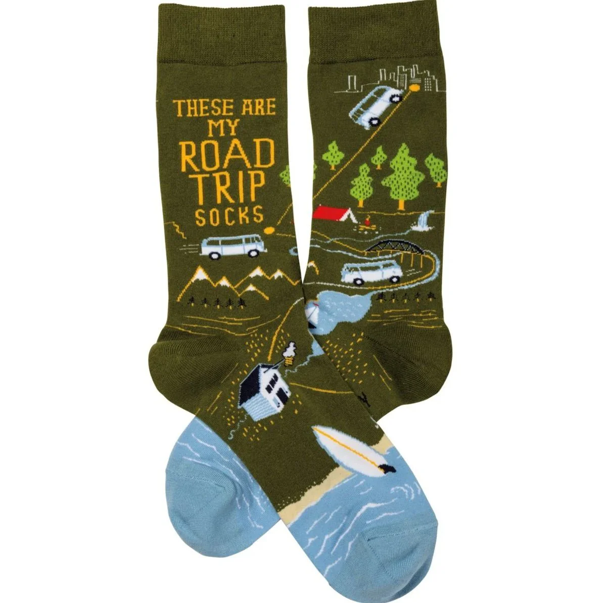 These Are My Road Trip Socks | Fun Travel-Inspired Crew Socks - Image 2