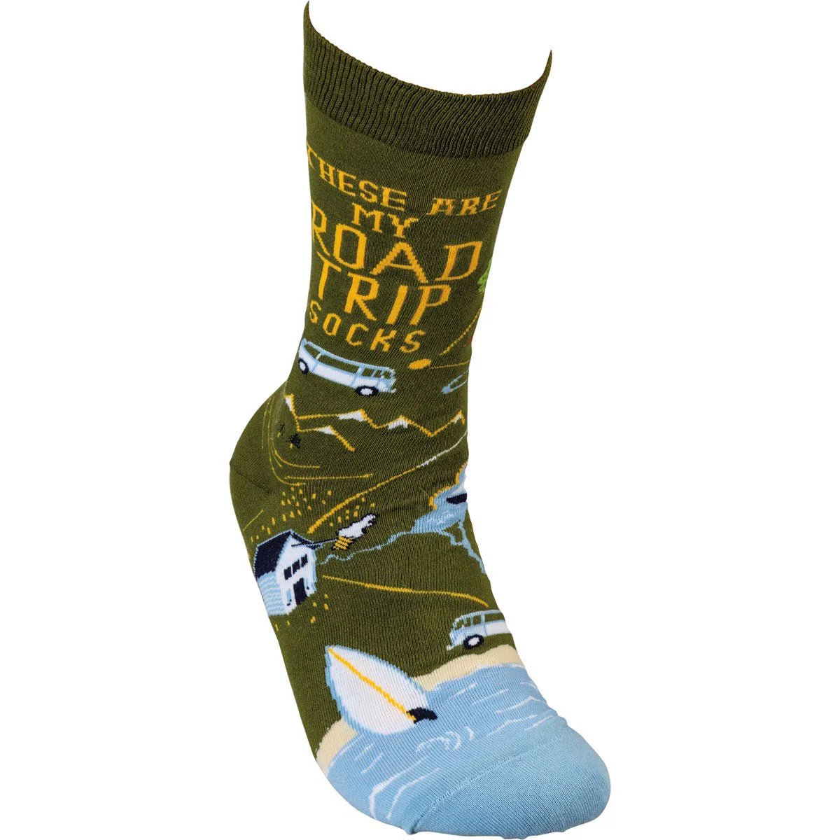 These Are My Road Trip Socks | Fun Travel-Inspired Crew Socks - Image 3