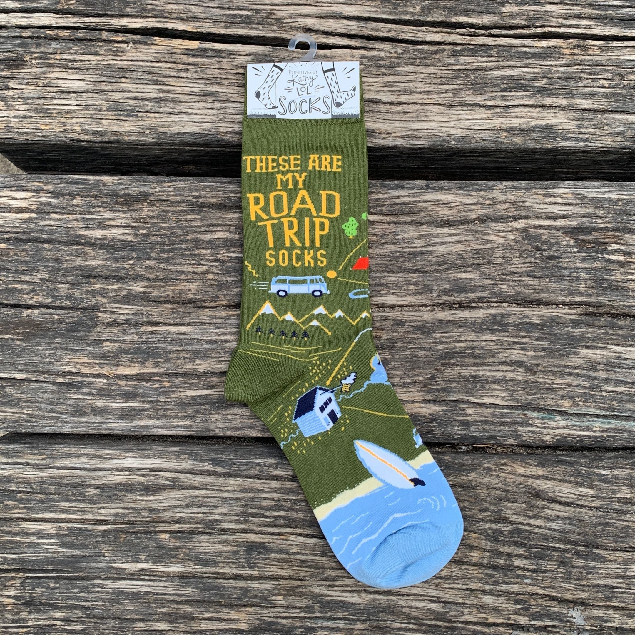 These Are My Road Trip Socks | Fun Travel-Inspired Crew Socks - Image 6