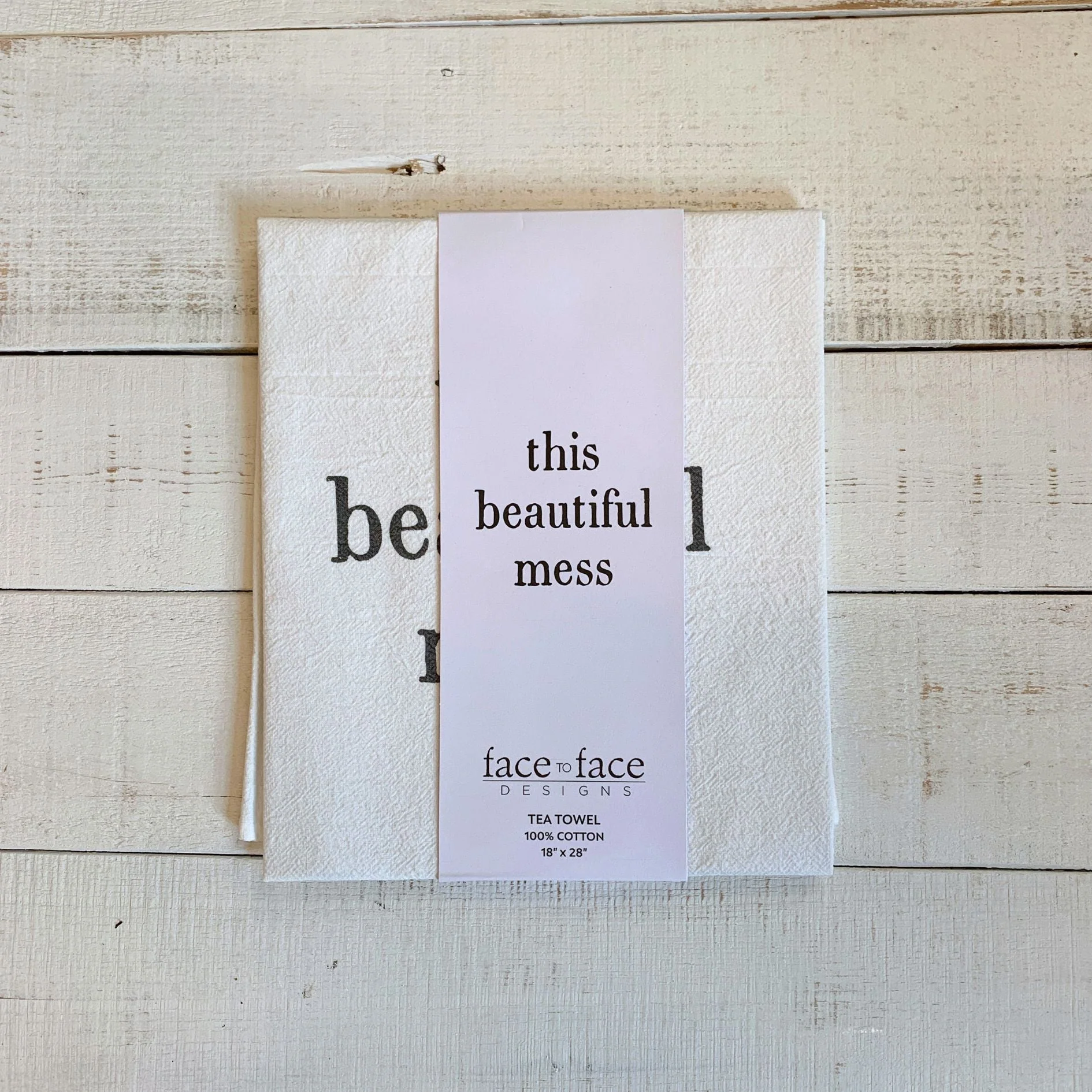 This Beautiful Mess Tea Towel Thirsty Boy Dish Towel | Cotton Flour Sack Kitchen Towel | 30" x 30" - Image 4