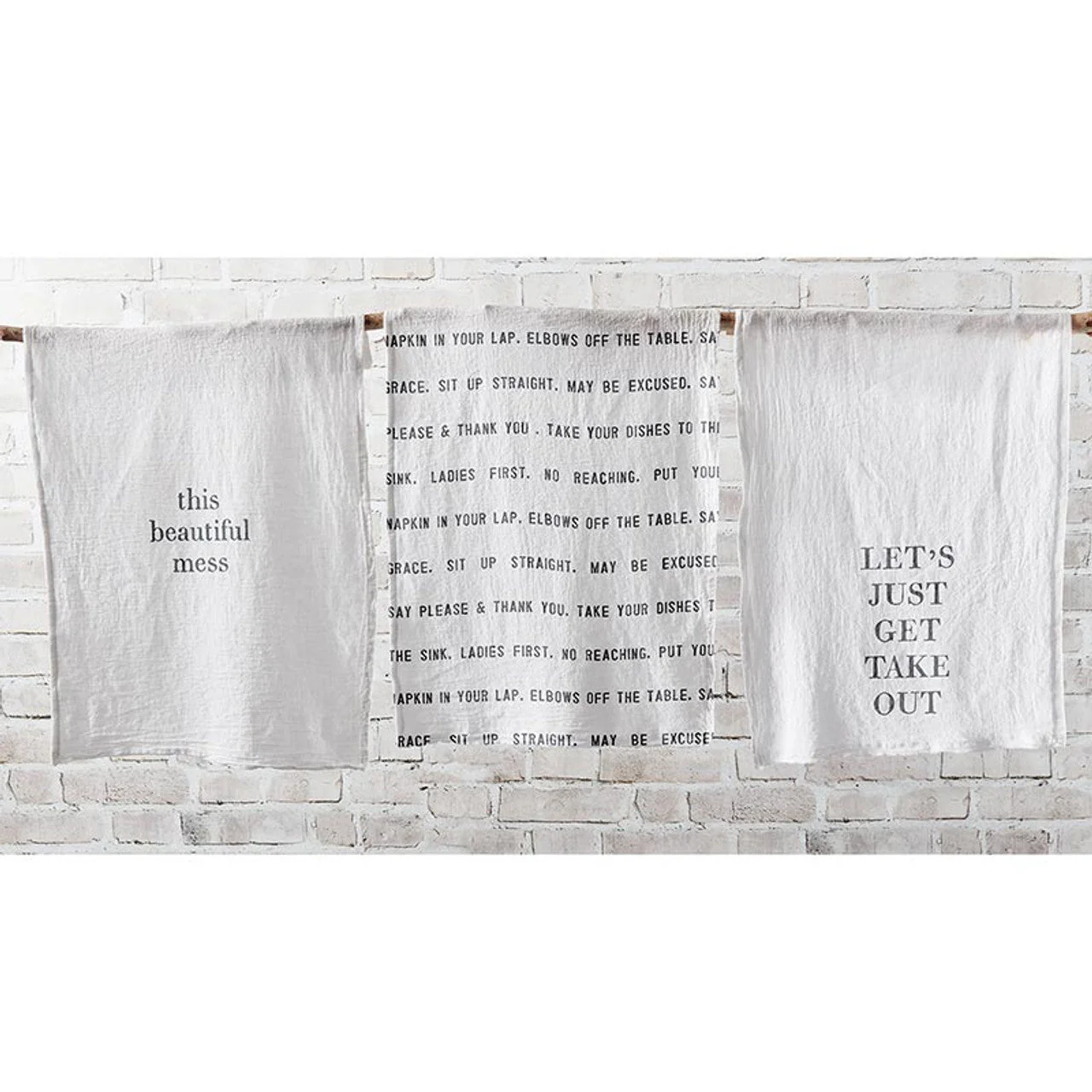 This Beautiful Mess Tea Towel Thirsty Boy Dish Towel | Cotton Flour Sack Kitchen Towel | 30" x 30" - Image 6