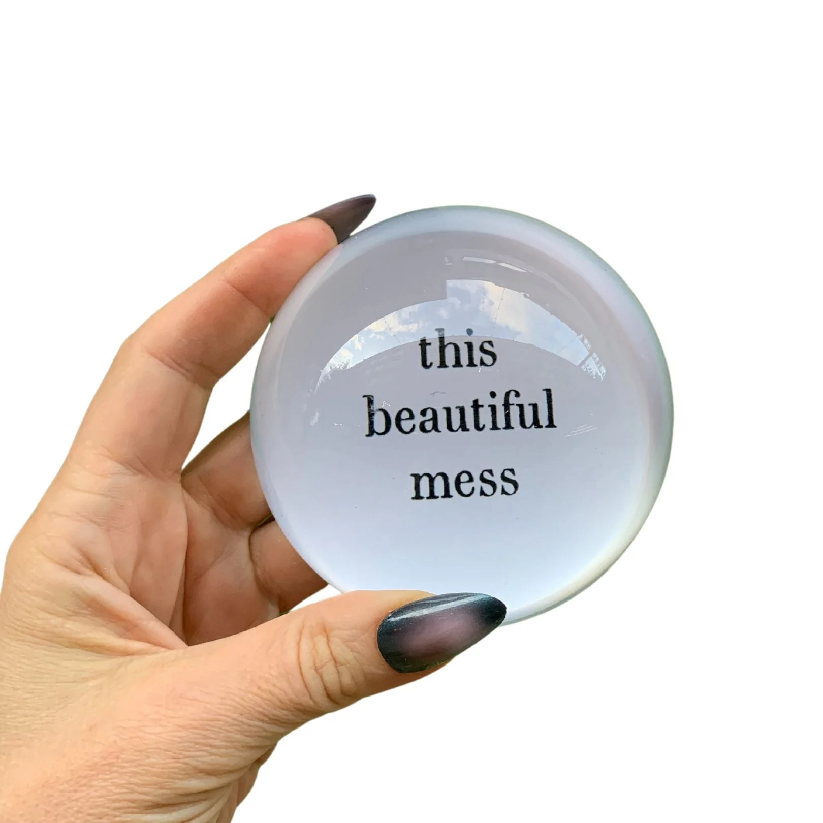This Beautiful Mess Glass Dome Paperweight - Image 7