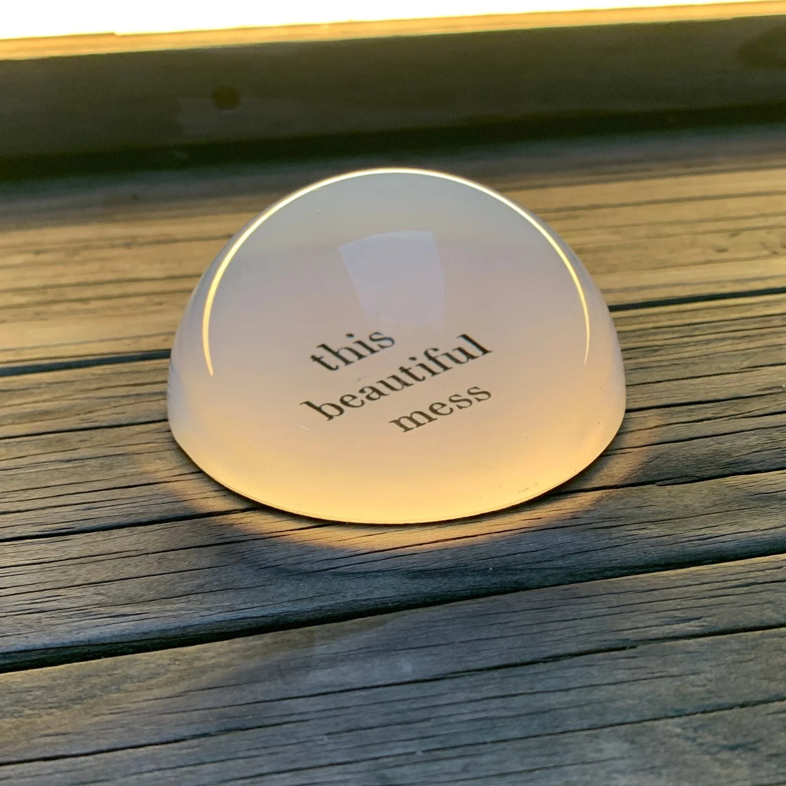 This Beautiful Mess Glass Dome Paperweight - Image 8