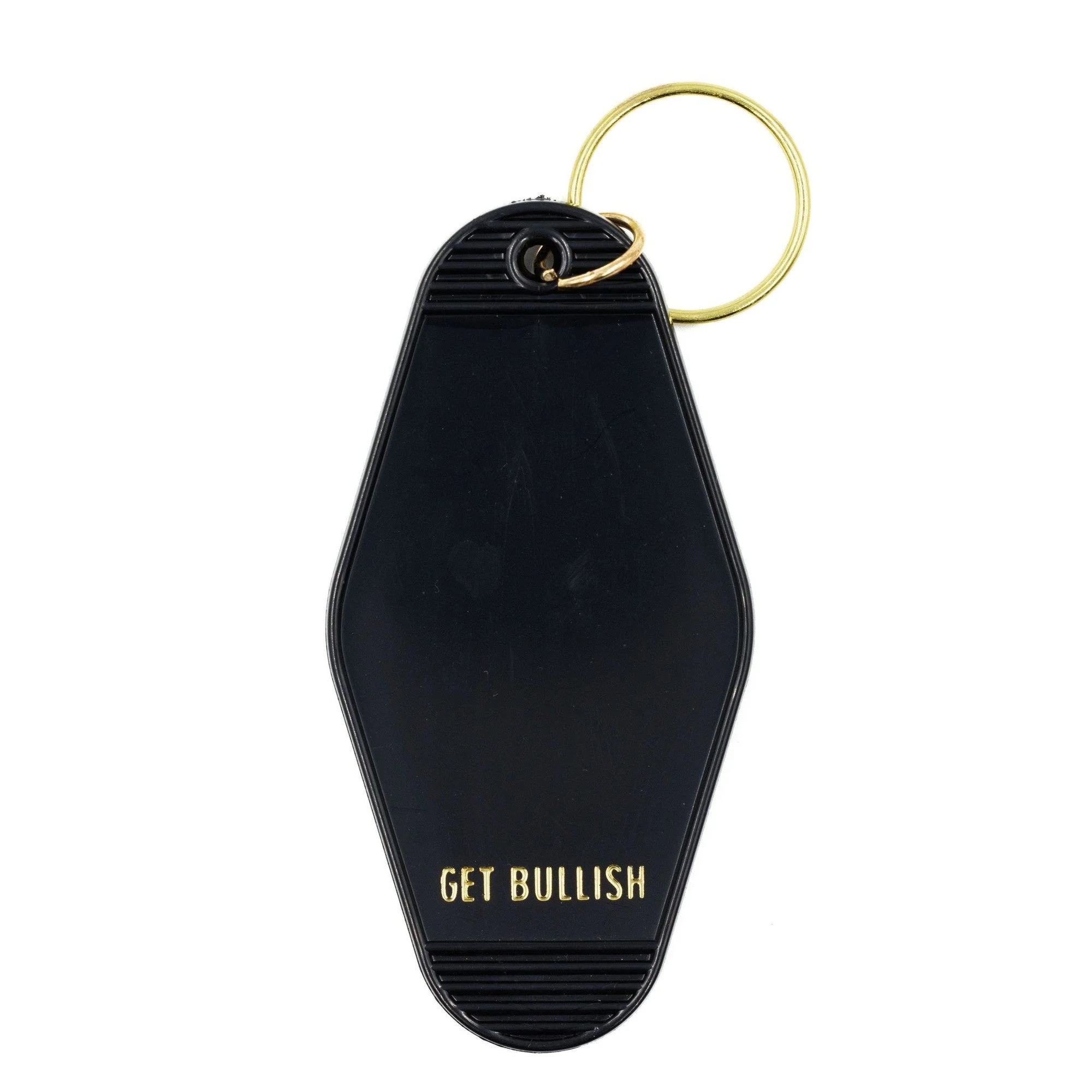 This Meeting is Bullshit Motel Keychain in Black - Image 4