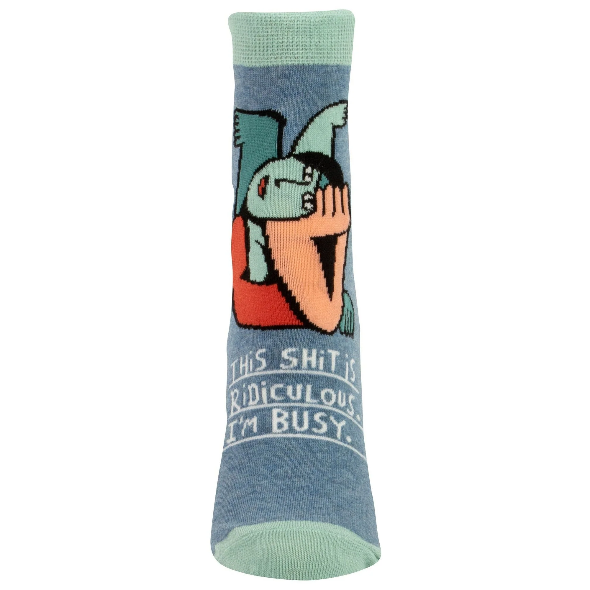 This Shit Is Ridiculous - I'm Busy Women's Ankle Socks | BlueQ at GetBullish - Image 5