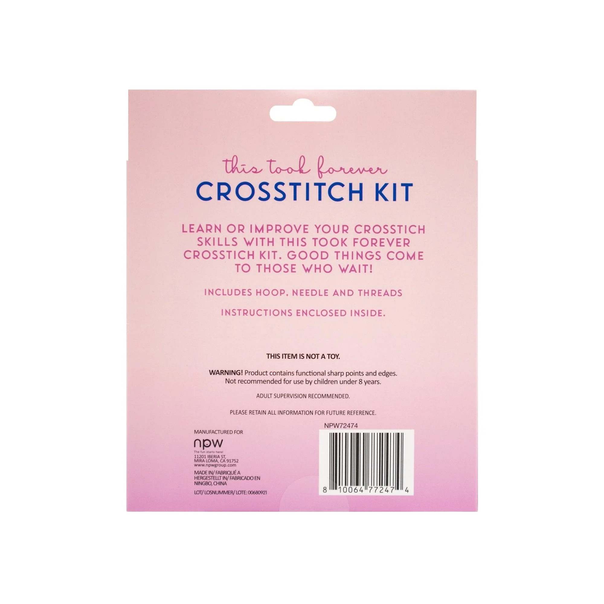 This Took Forever Sarcastic Cross Stitch Kit - Image 7