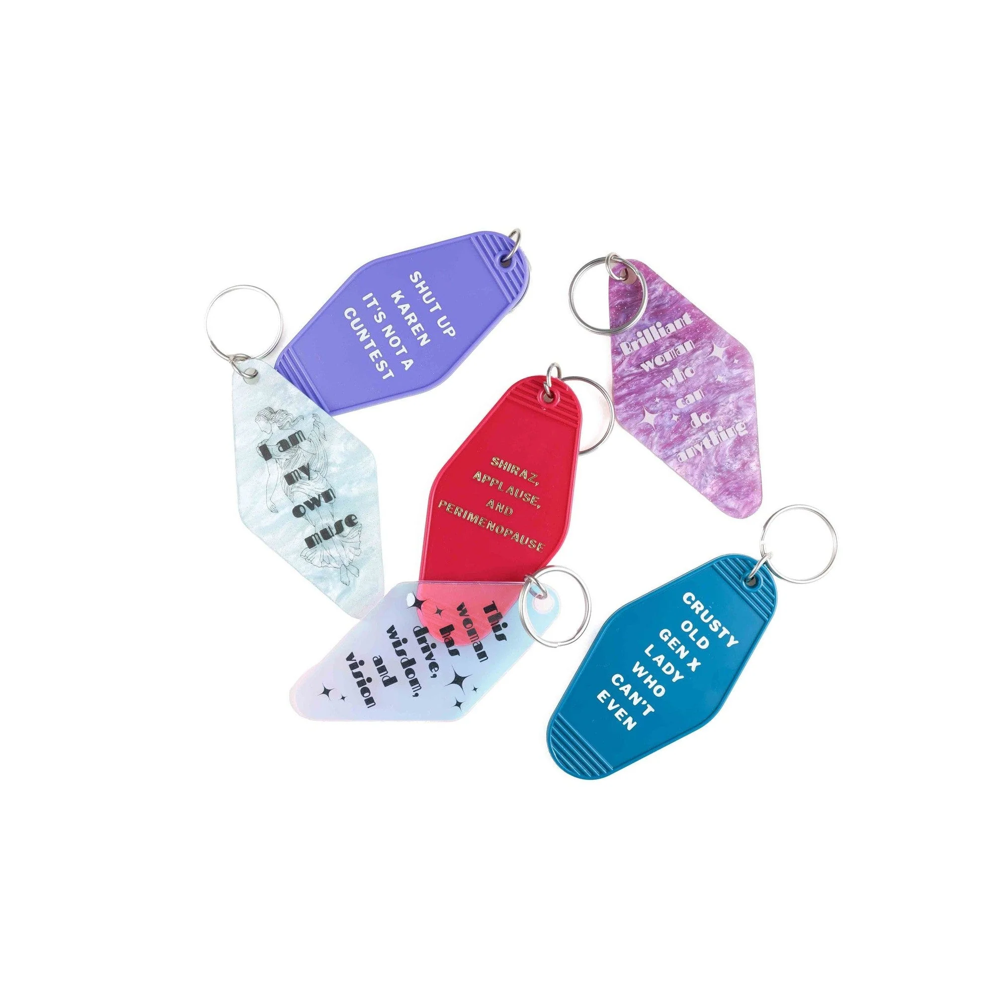 This Woman Has Drive Wisdom and Vision Iridescent Keychain - Image 6