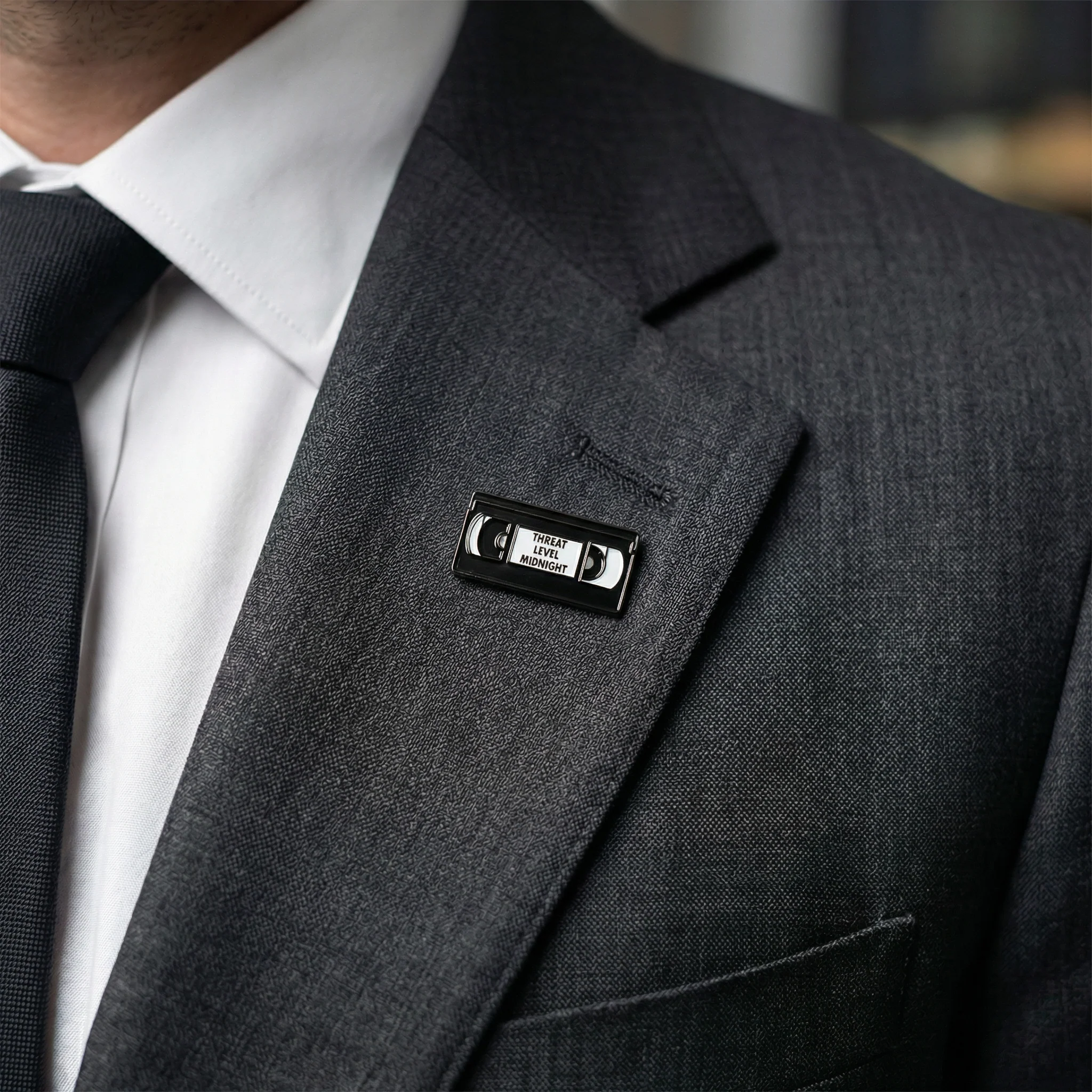 Threat Level Midnight VHS Enamel Pin | The Office Michael Scott Inspired Hard Lapel Pin - Image 2