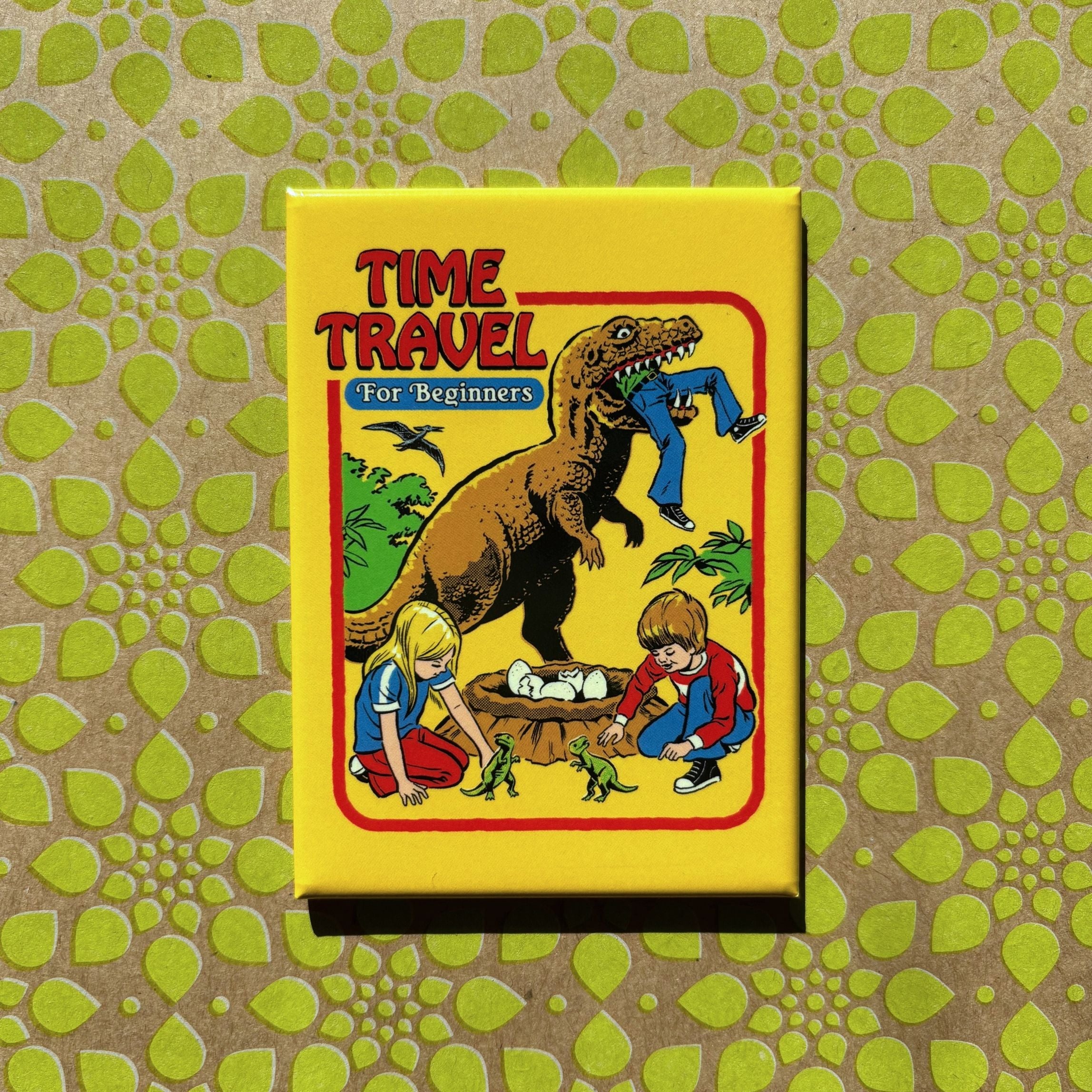 Time Travel For Beginners Rectangular Magnet | Refrigerator Magnetic Surface Decor - Image 2