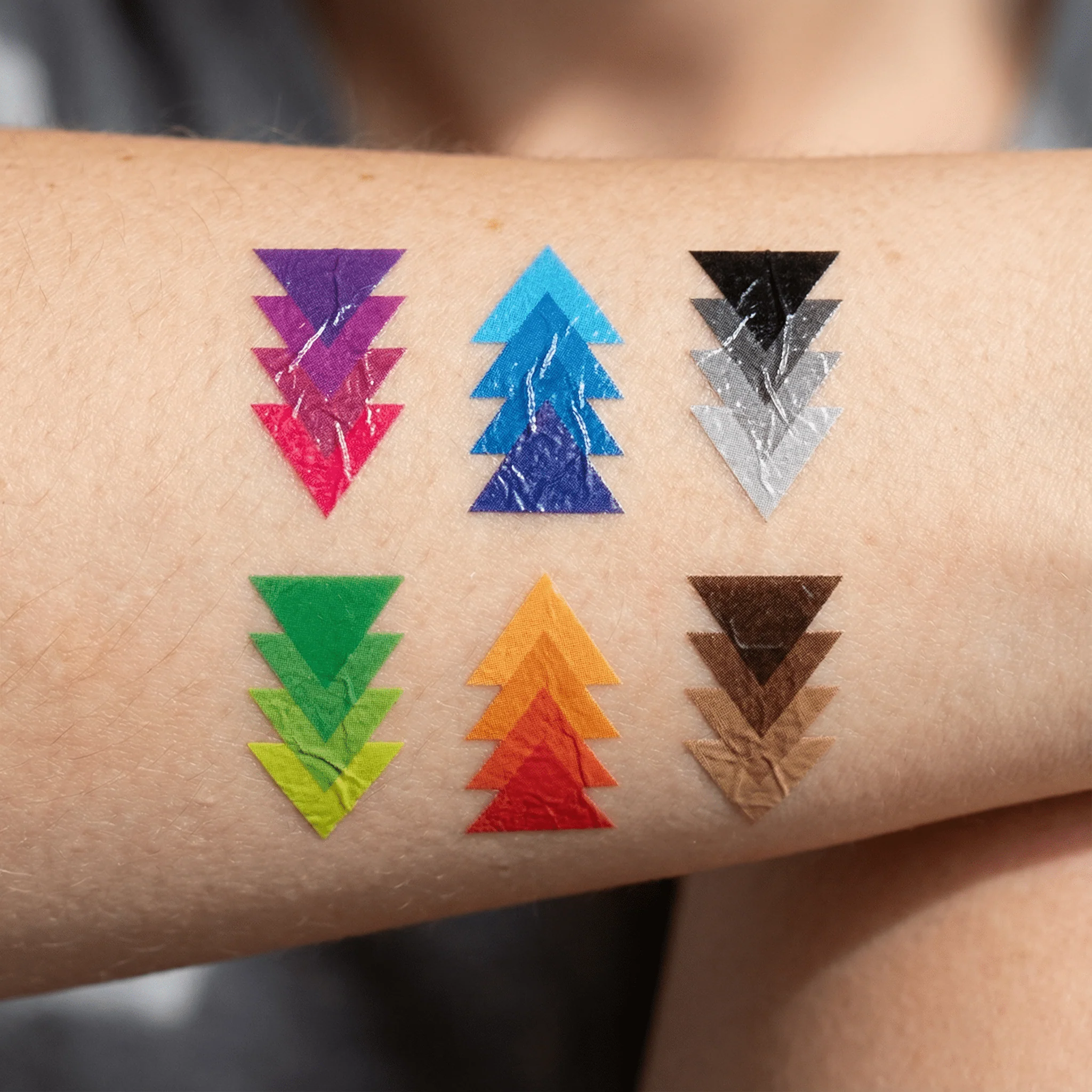 Tiny Gradient Arrows Temporary Tattoo Set of 6 - Image 3