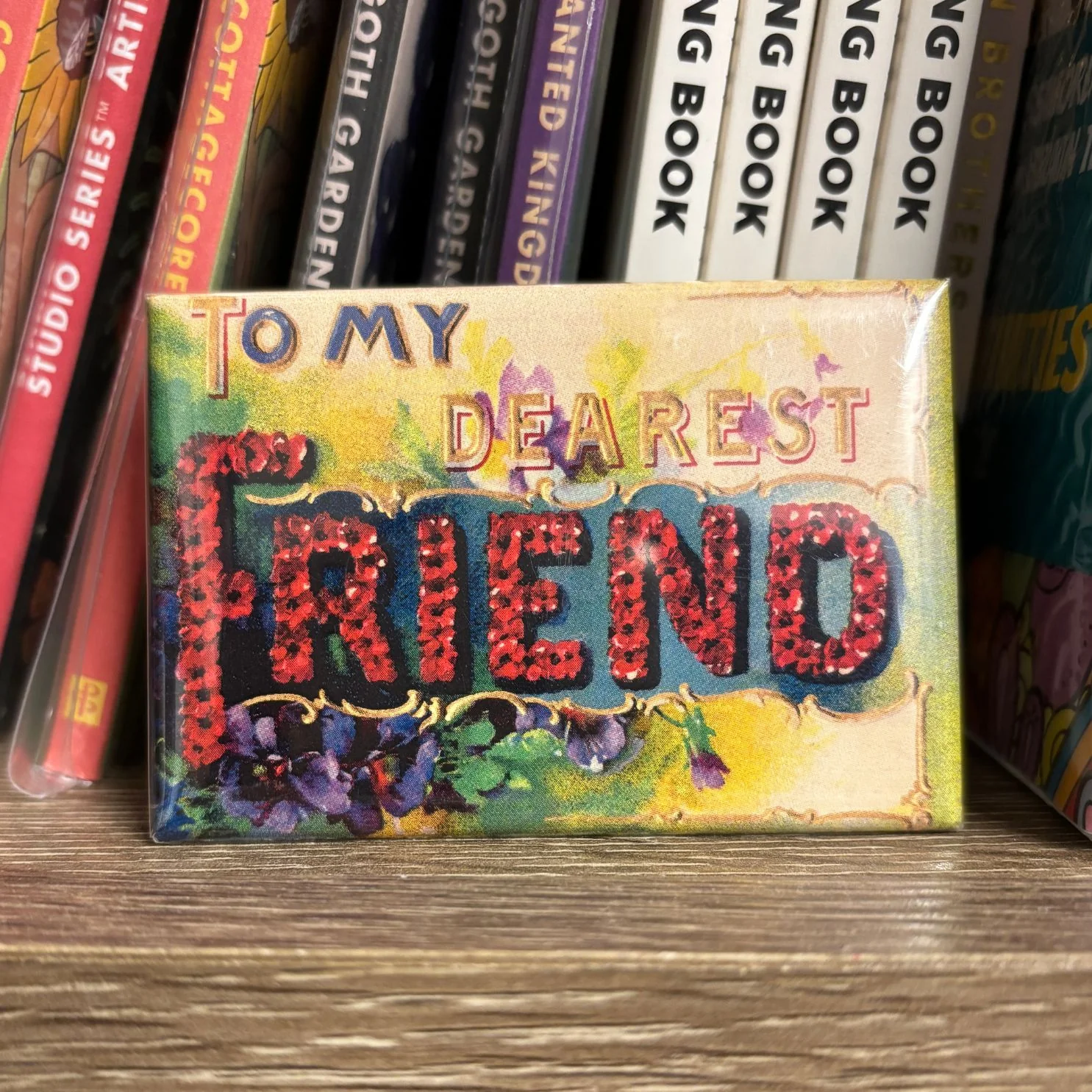 To My Dearest Friend Victorian Greeting Magnet | 2" x 3" - Image 3