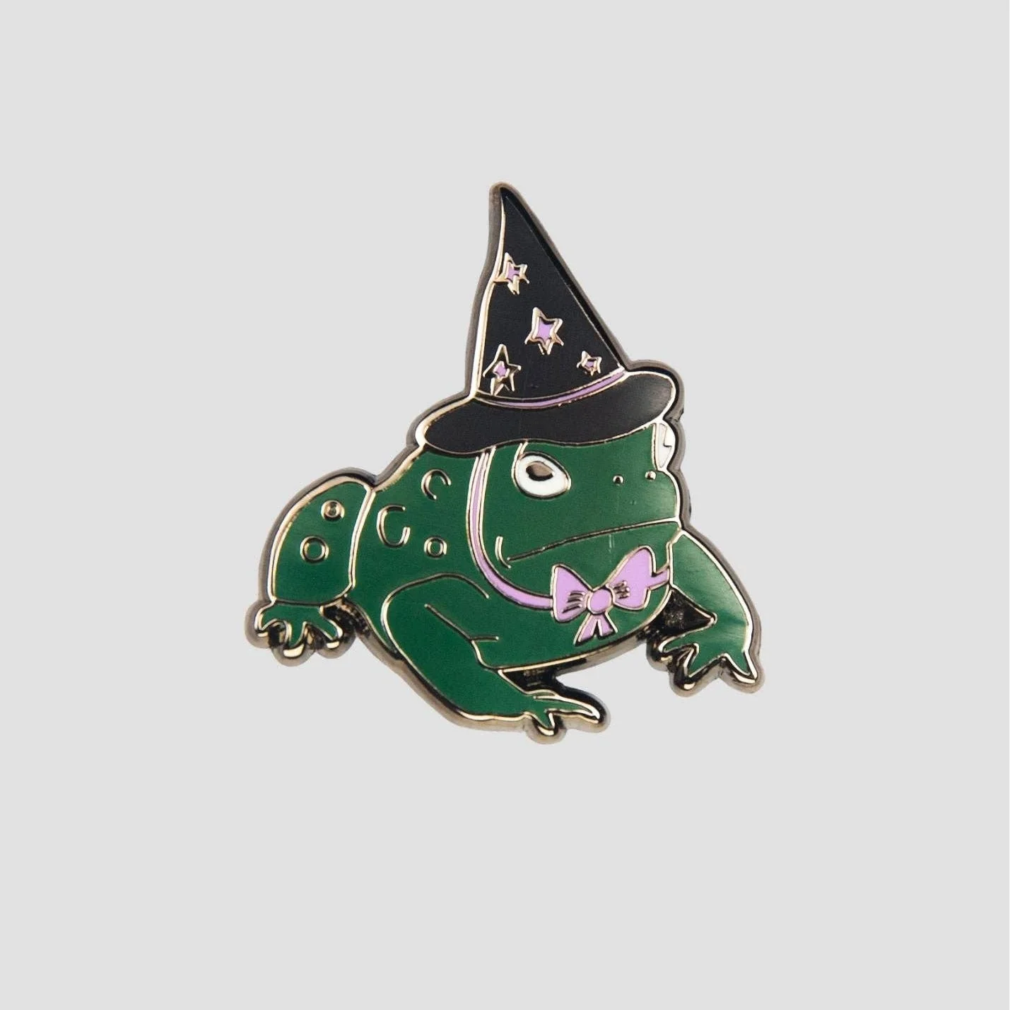 Toad Witch Enamel Pin | Spooky Cute Frog Lapel Pin - Image 3
