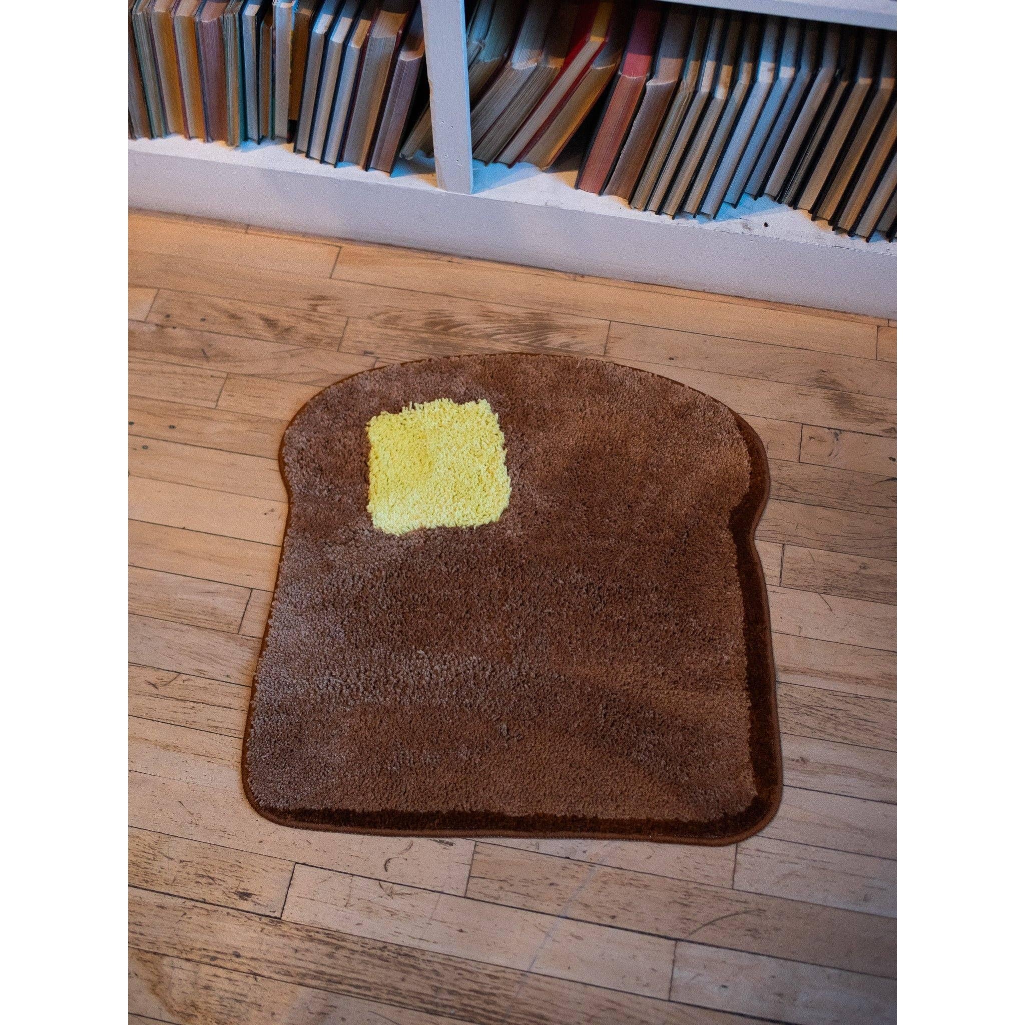 Toast Bread Ultrasoft Rug | Slip Resistant Door Mat 22" x 24 - Image 3
