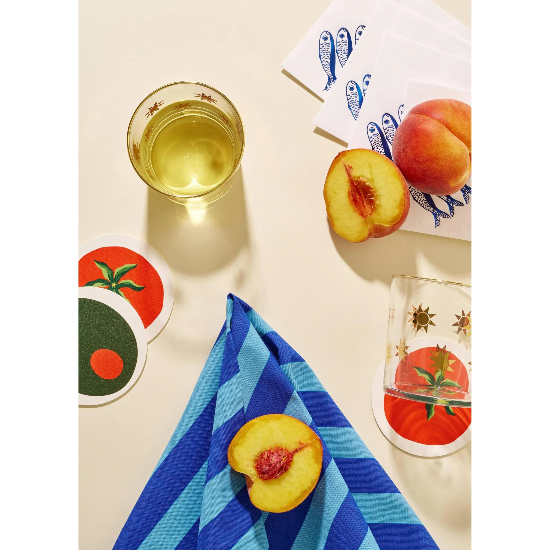 Set of 4 Tomato Coasters | Chipboard Eco-friendly Tableware - Image 6