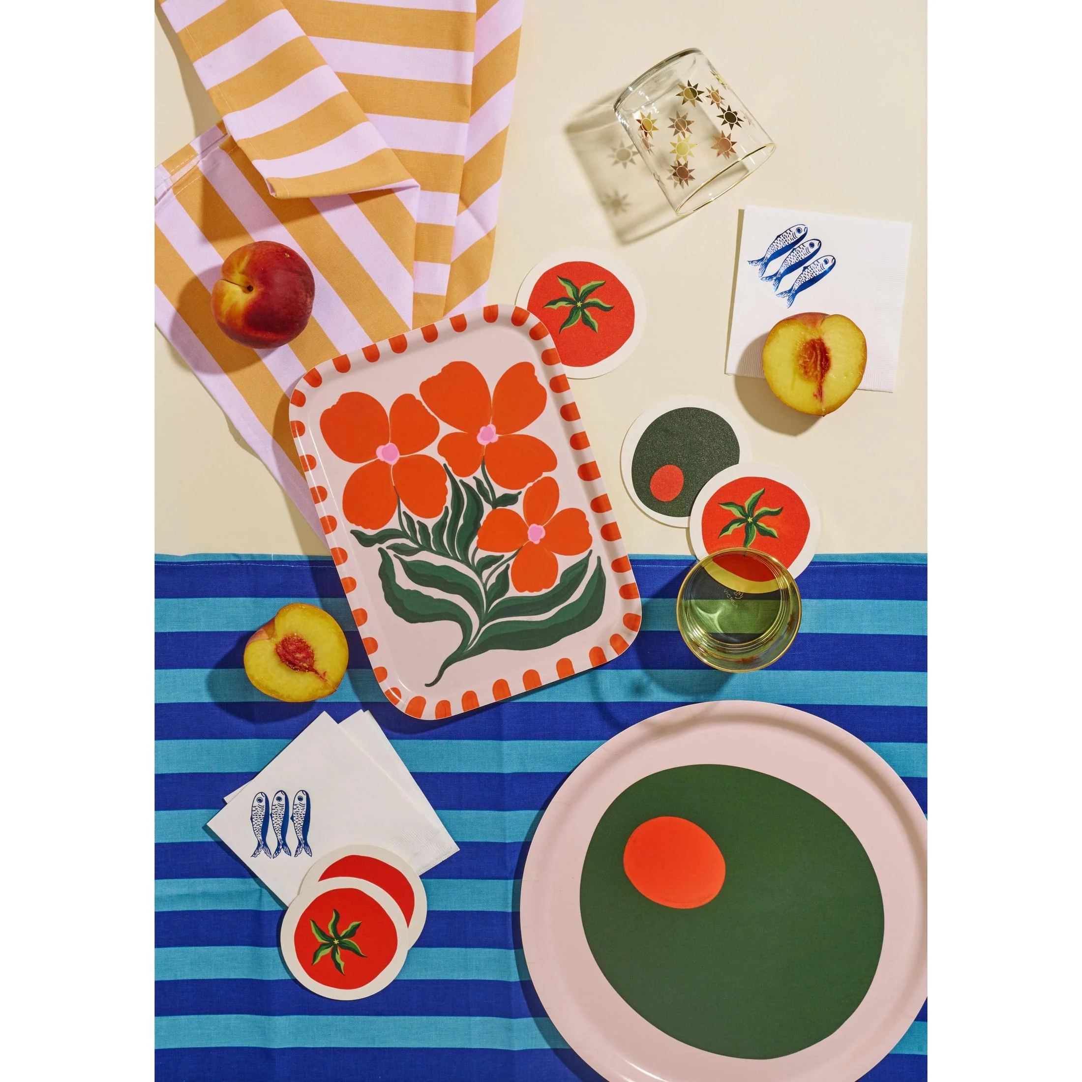 Set of 4 Tomato Coasters | Chipboard Eco-friendly Tableware - Image 7