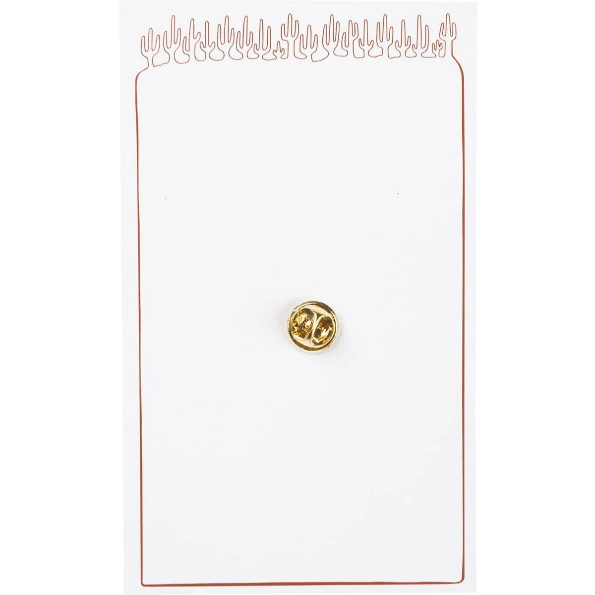 Too Hard To Handle Cactus Enamel Pin on Gift Card - Image 3