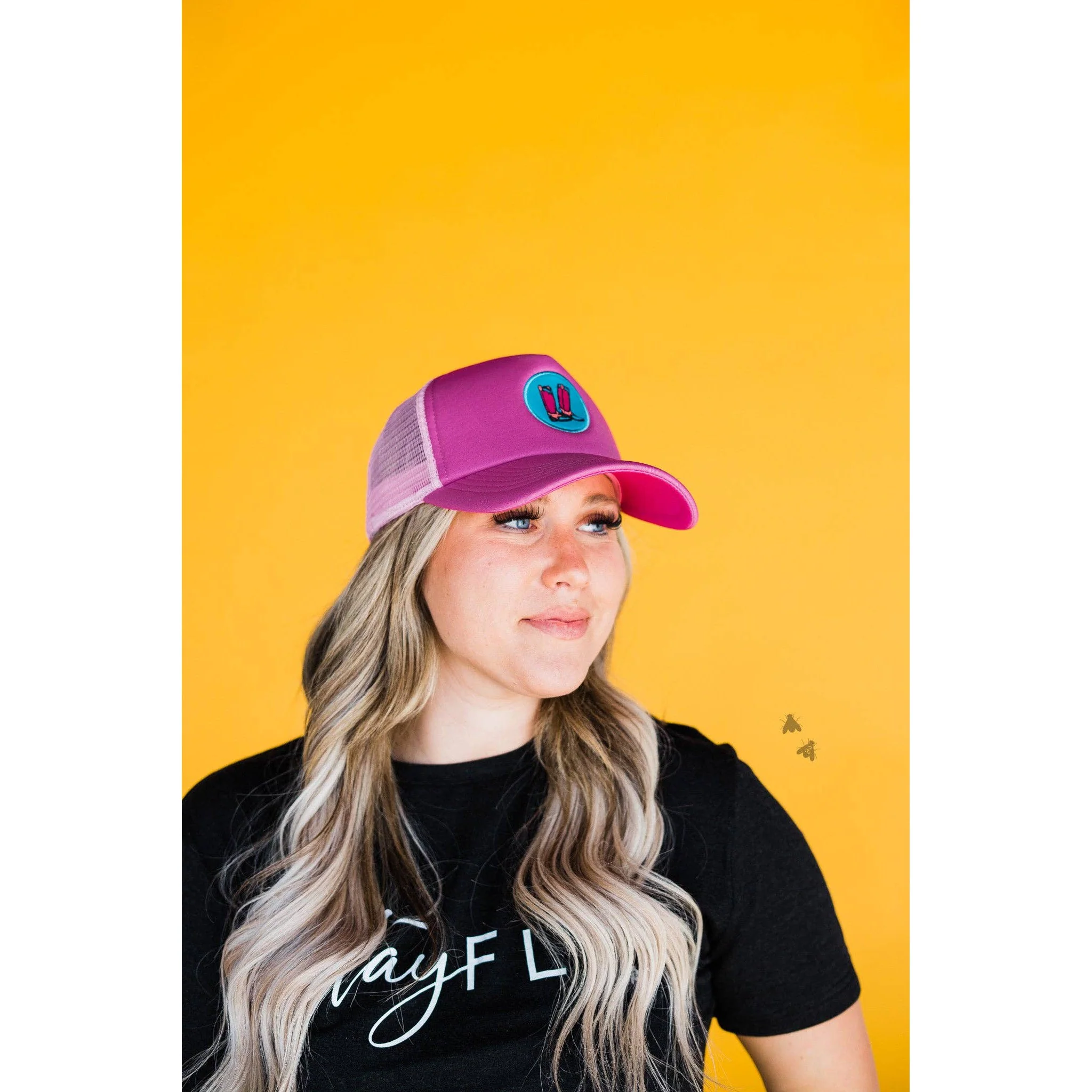Pink Cowgirl Ponytail Trucker Cap - Image 2