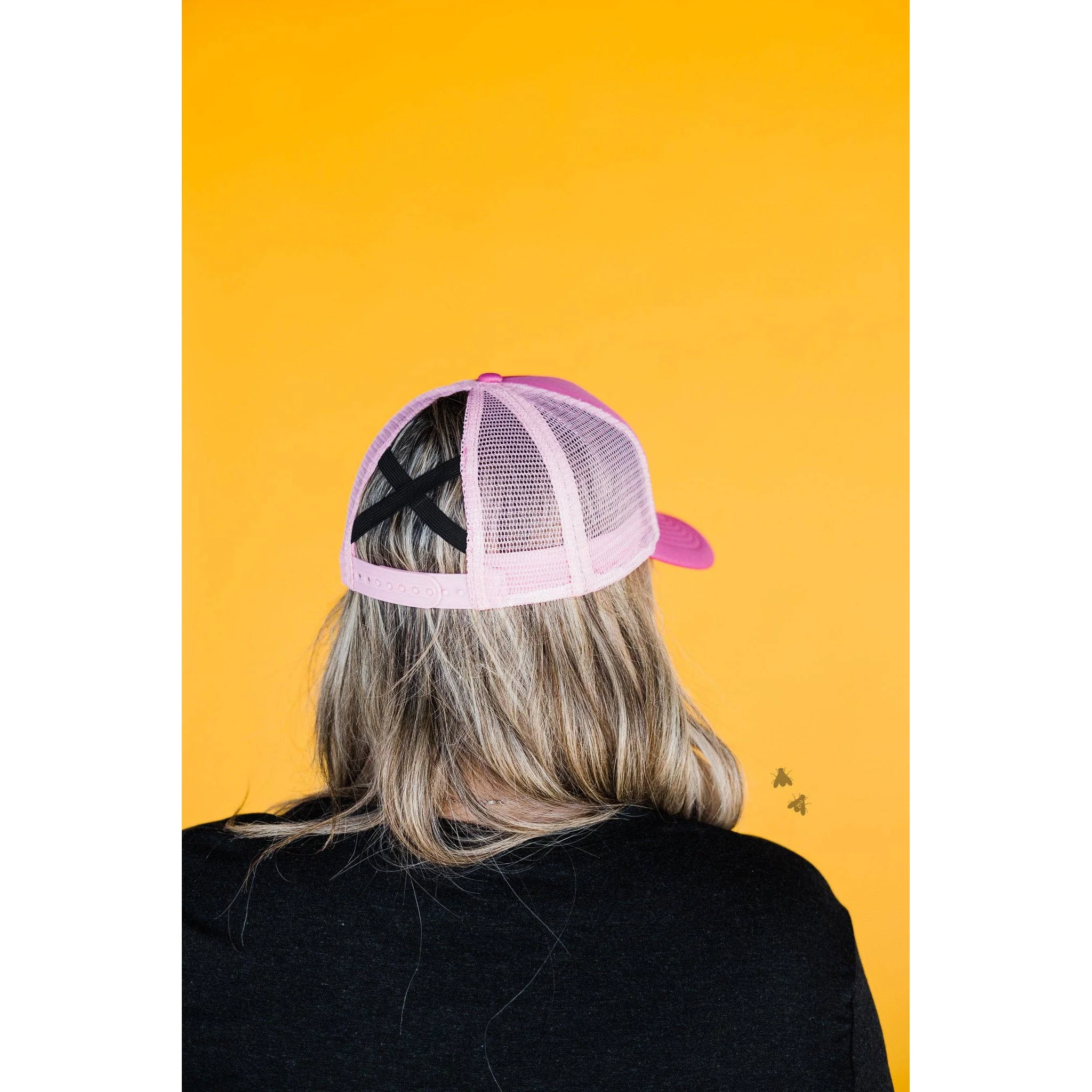 Pink Cowgirl Ponytail Trucker Cap - Image 4