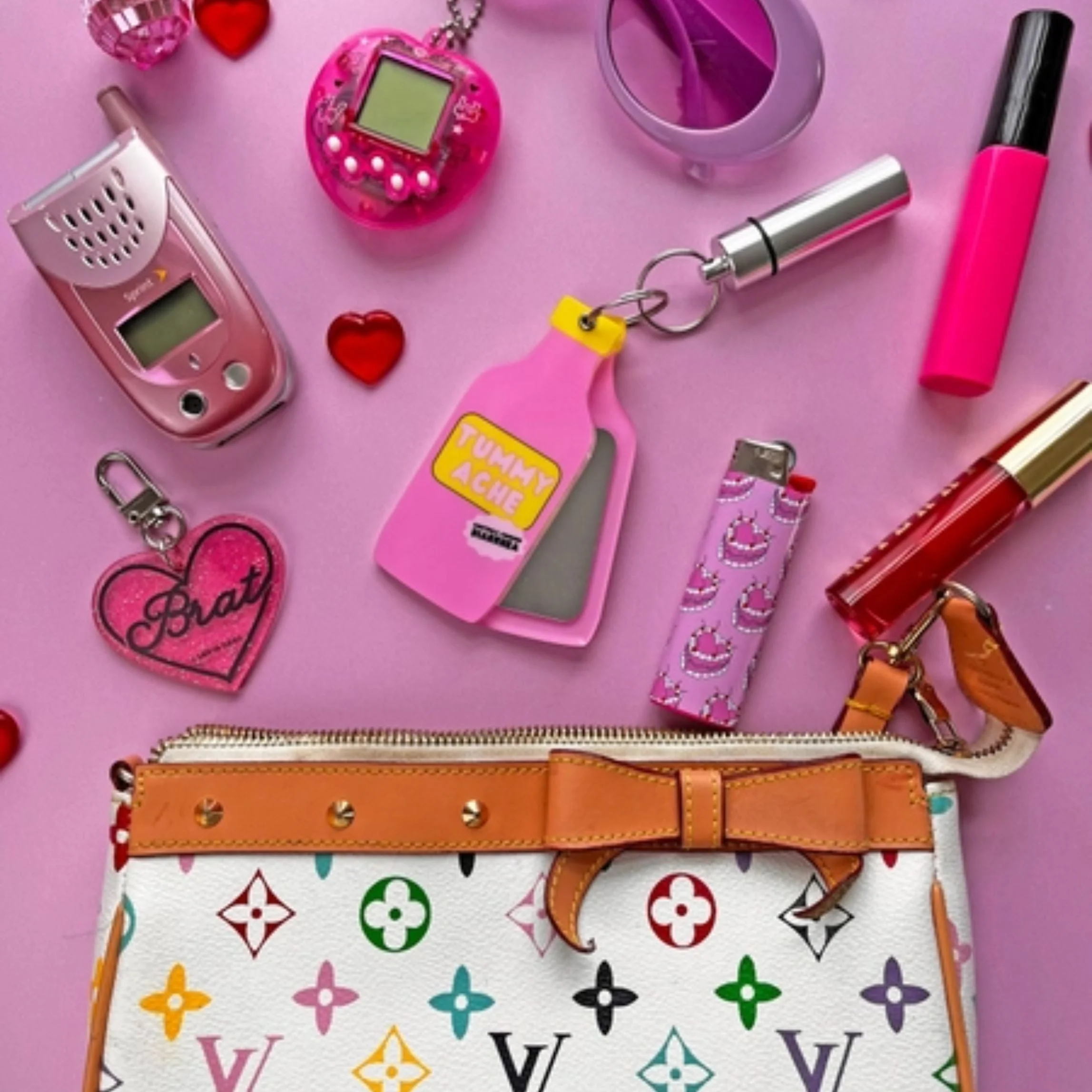 Tummy Hurts Mirror + Pill Case Keychain - Image 4