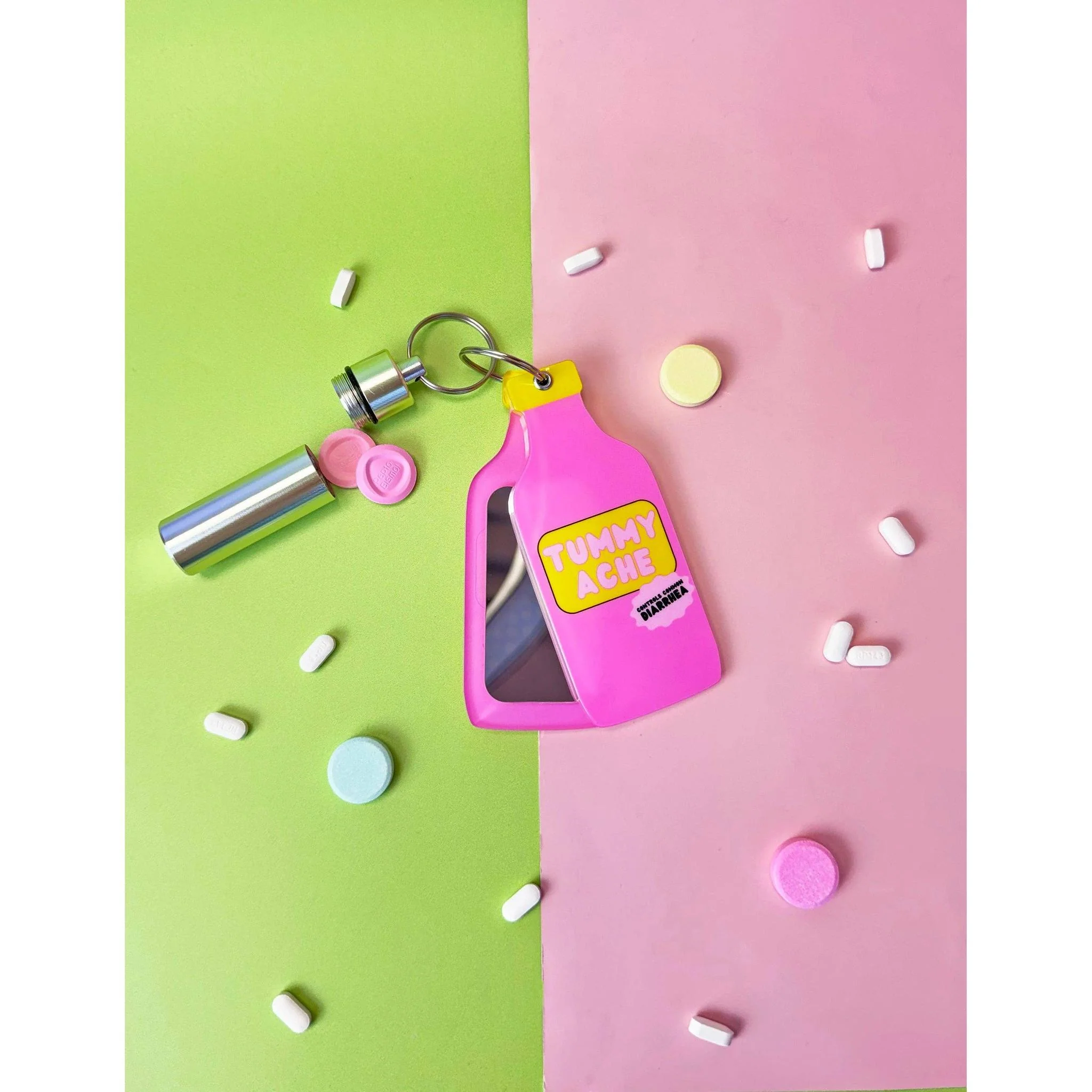Tummy Hurts Mirror + Pill Case Keychain - Image 5