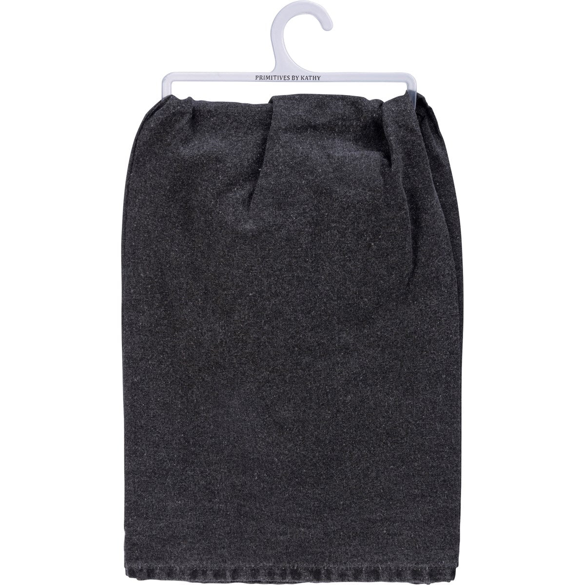 Two Hearts One Love Kitchen Towel | Black and White Stonewashed Tea Dish Cloth | 28" x 28" - Image 3