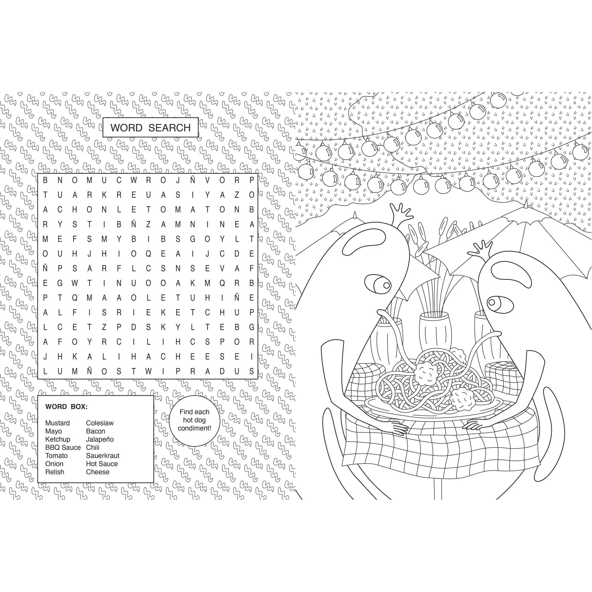 Ultimate Hot Dog Coloring and Activity Book | Americas Favorite Food Funny Adult Colouring Book - Image 2