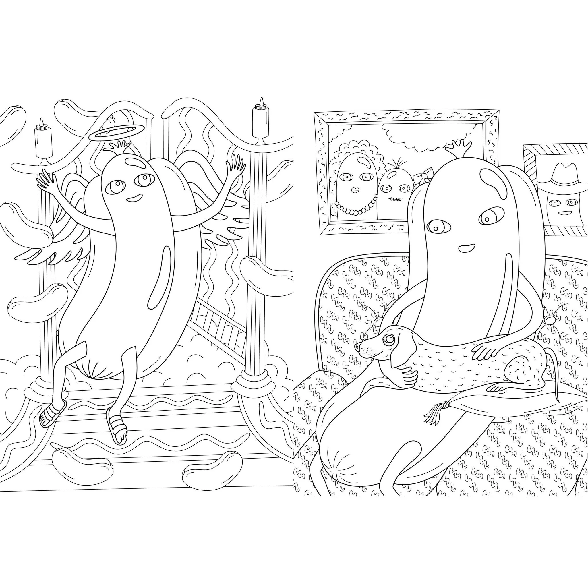 Ultimate Hot Dog Coloring and Activity Book | Americas Favorite Food Funny Adult Colouring Book - Image 3