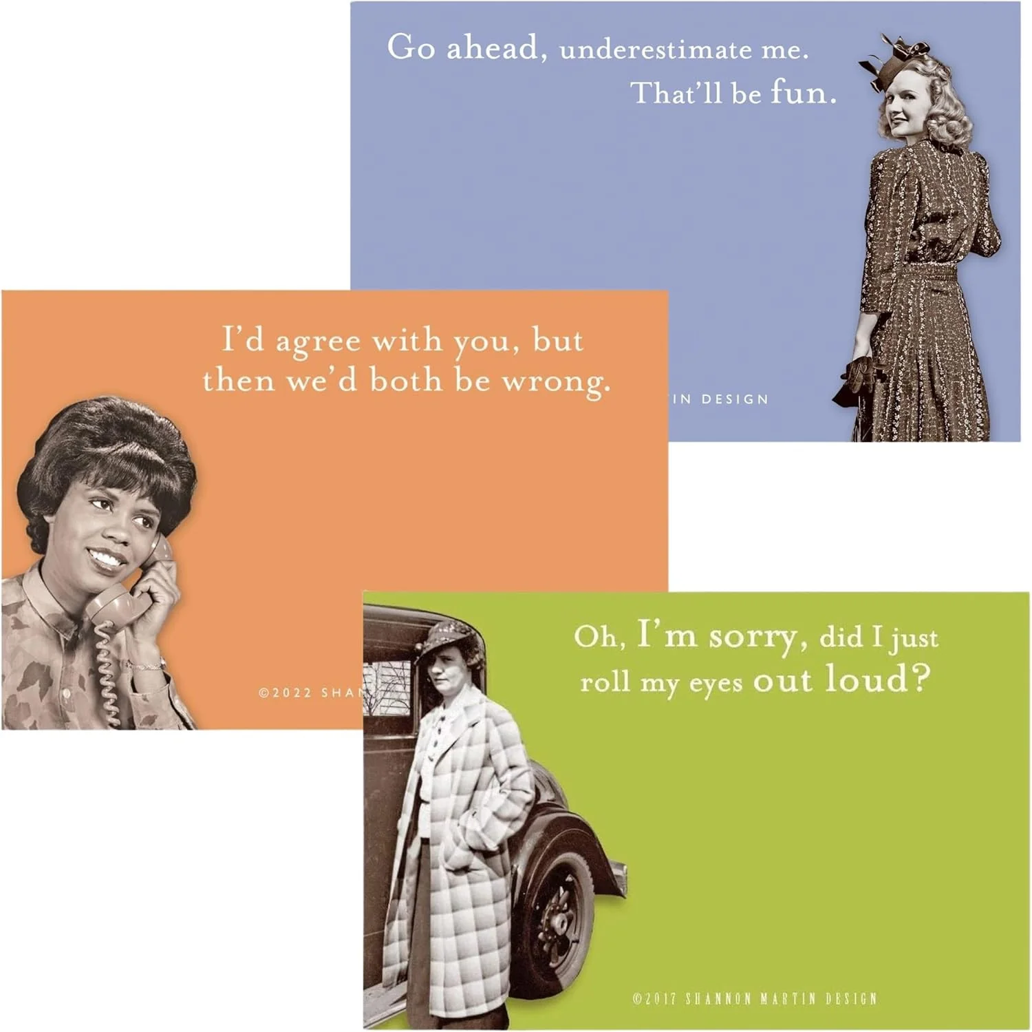 Underestimate Me, Agree with You, Roll My Eyes Out Loud Sticky Notes Set Memo Pads Strong Adhesive | 2-7/8 x 4-3/8 inches | Pack of 3 - Image 14