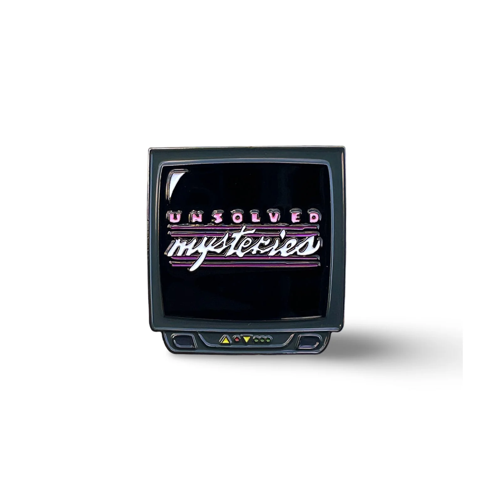 “Unsolved Mysteries” Nostalgic True Crime TV Enamel Pin