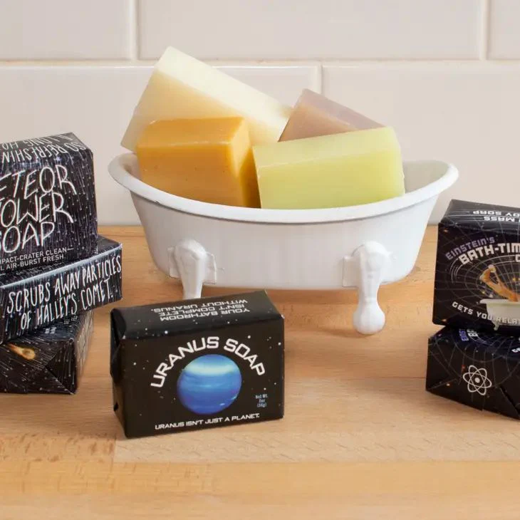 Uranus Mini Soap | Funny Unscented Gift Soap | 2 oz Mini Size - Image 4