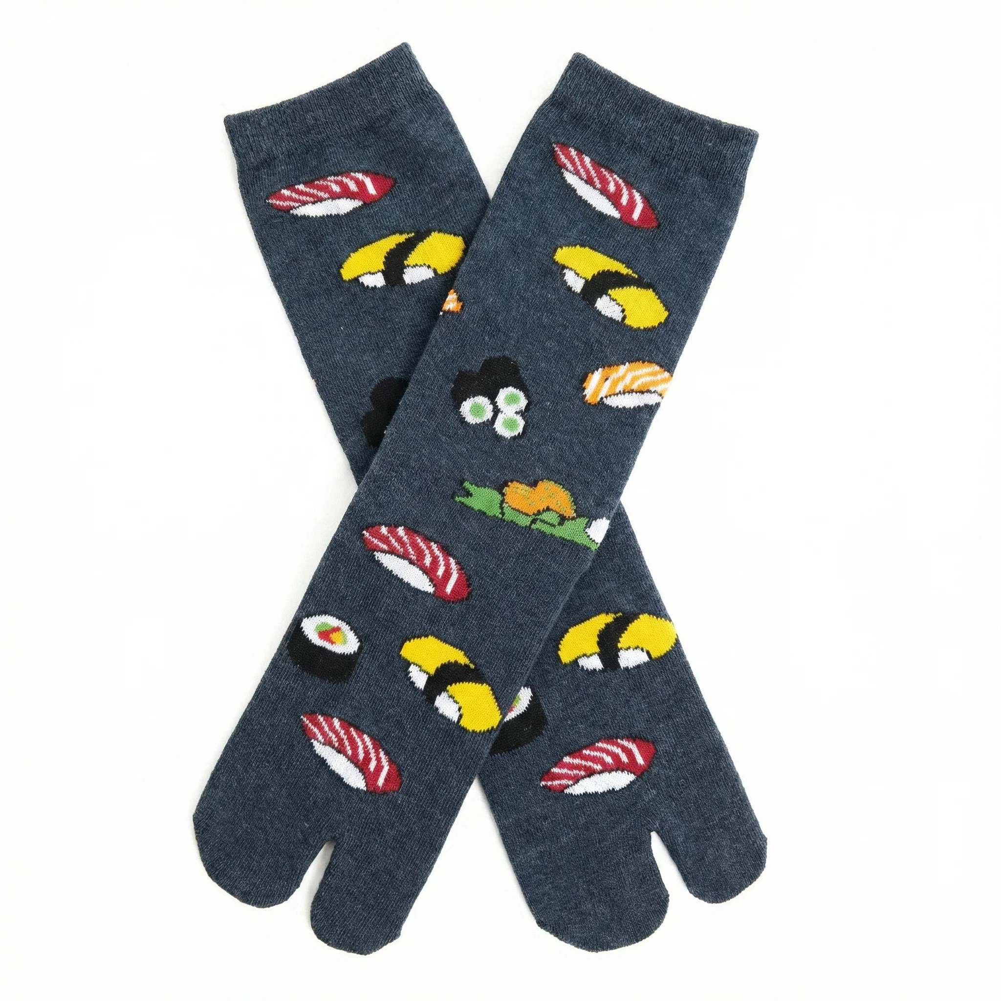 Japanese Sushi Tabi Split Toe Socks | Novelty Flip Flop Crew Socks - Image 3