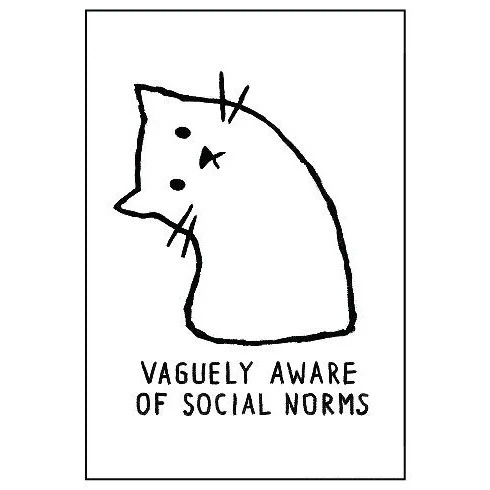 Vaguely Aware of Social Norms Magnet | 2" x 3"