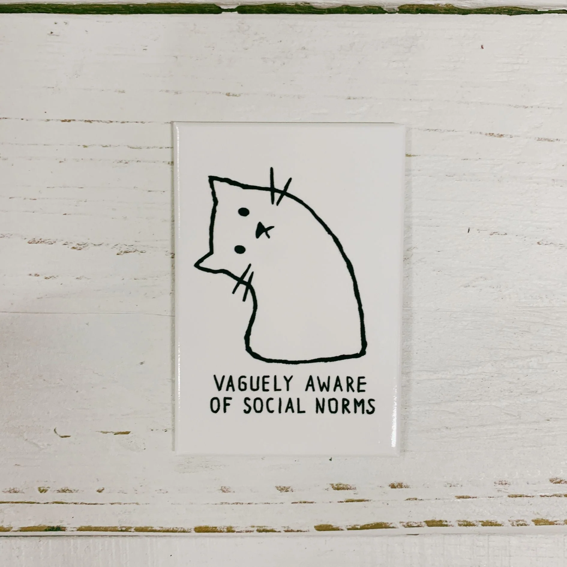 Vaguely Aware of Social Norms Magnet | 2" x 3" - Image 2