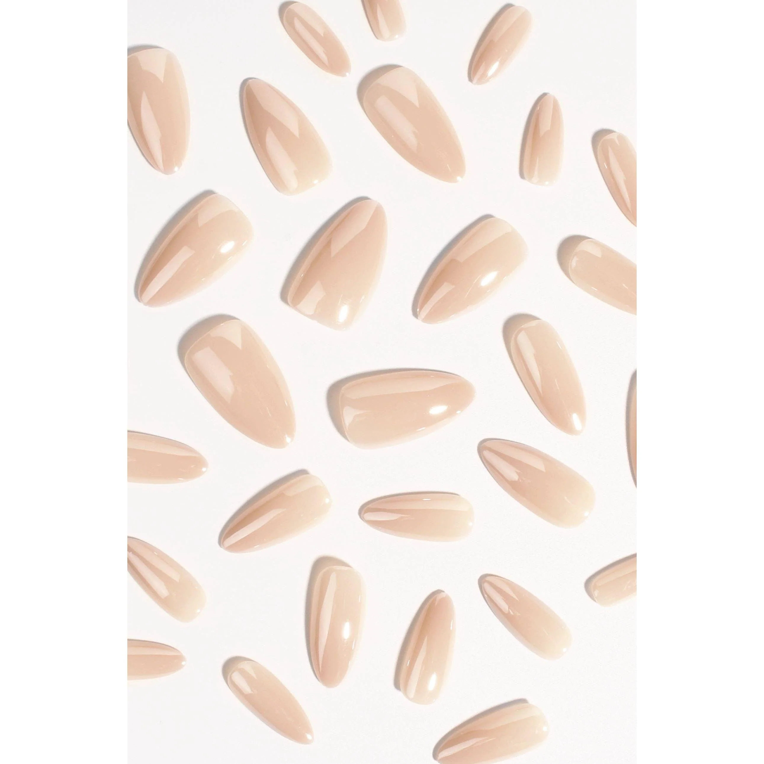 Vanilla Sugar Pop Press-On Nails – Glossy French Vanilla Glaze | Non-Toxic & Reusable - Image 3