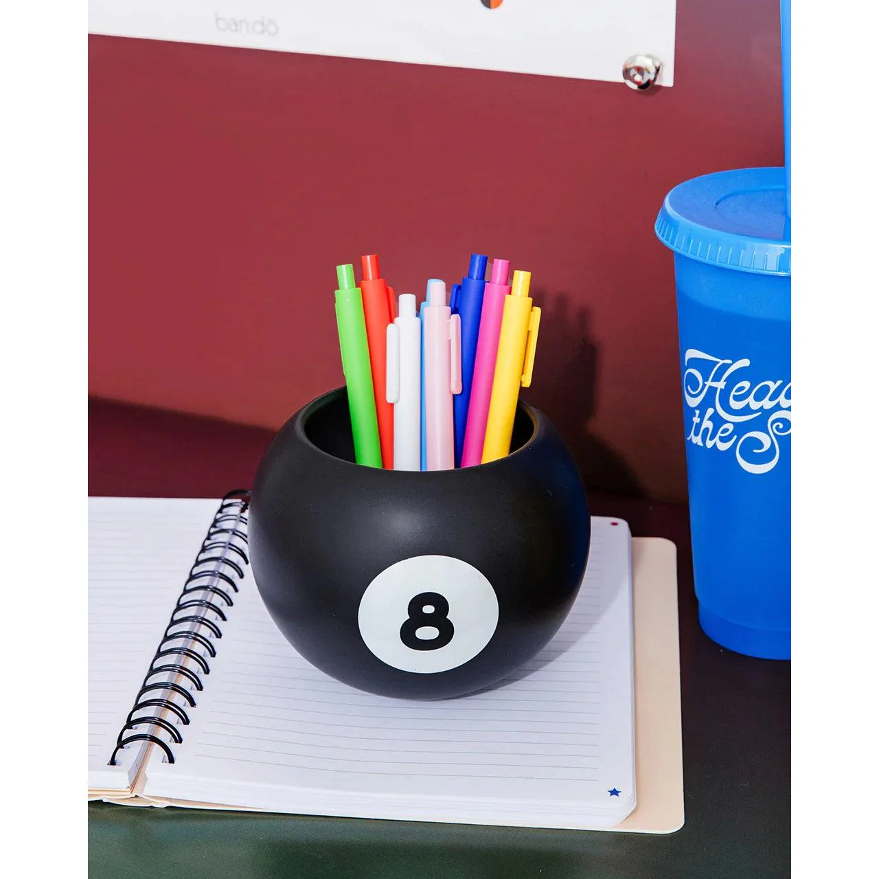 8-Ball Retro Ceramic Vase | Magic 8 Ball Pencil Cup - Image 12