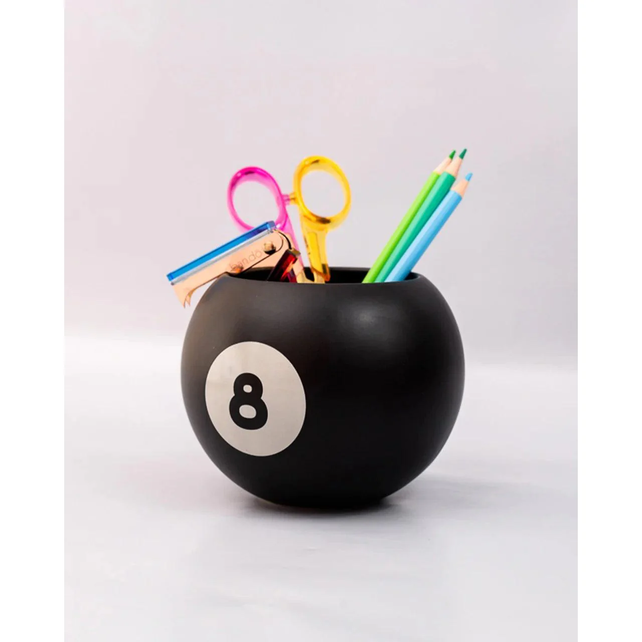 8-Ball Retro Ceramic Vase | Magic 8 Ball Pencil Cup - Image 2