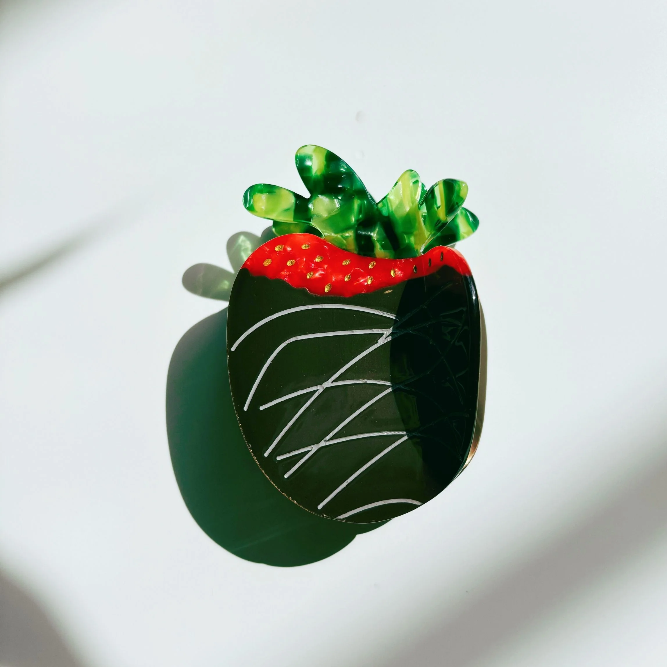 Velvet Claws Chocolate Covered Strawberry Hair Clip