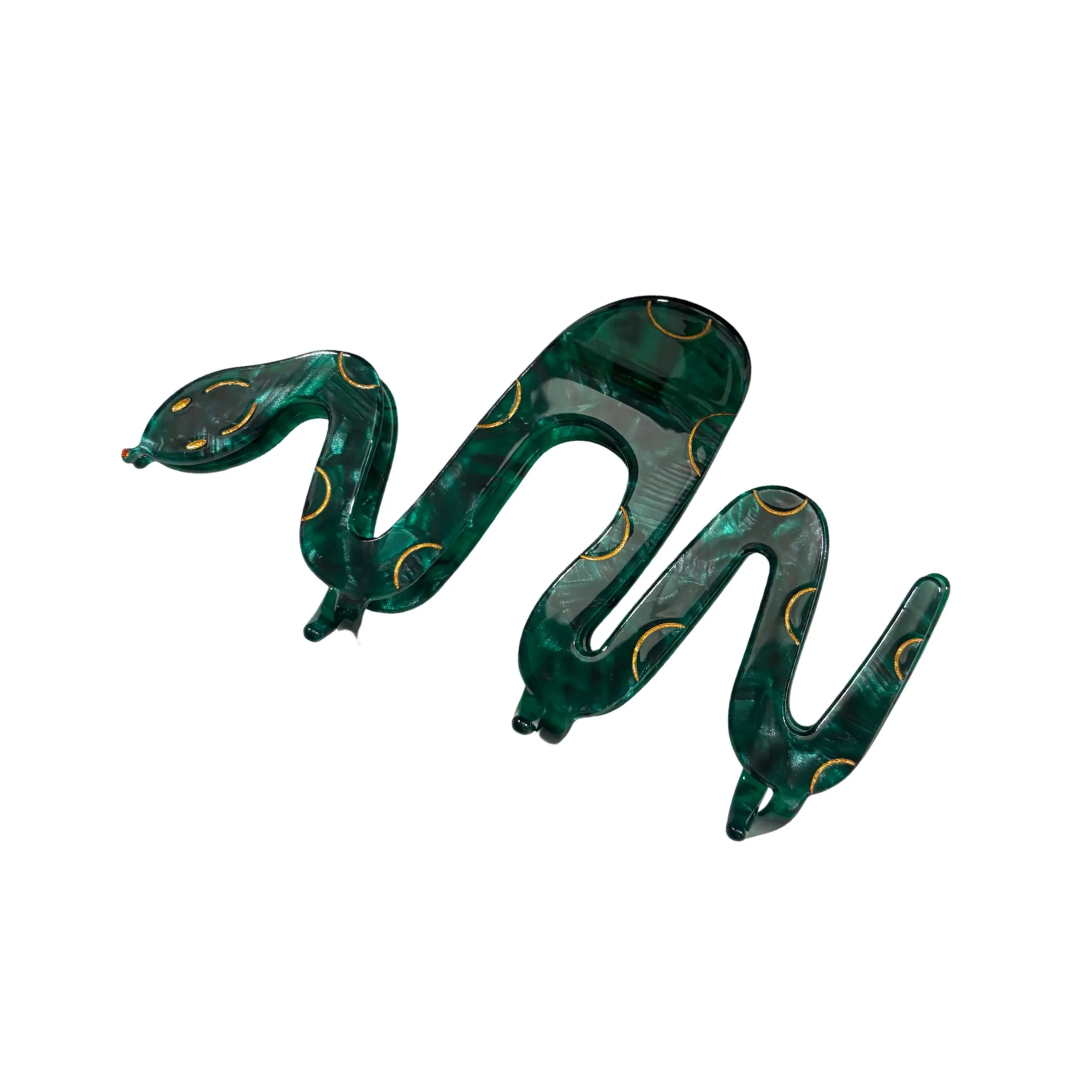 Velvet Claws Cleopatra Green Snake Hair Claw - Image 13