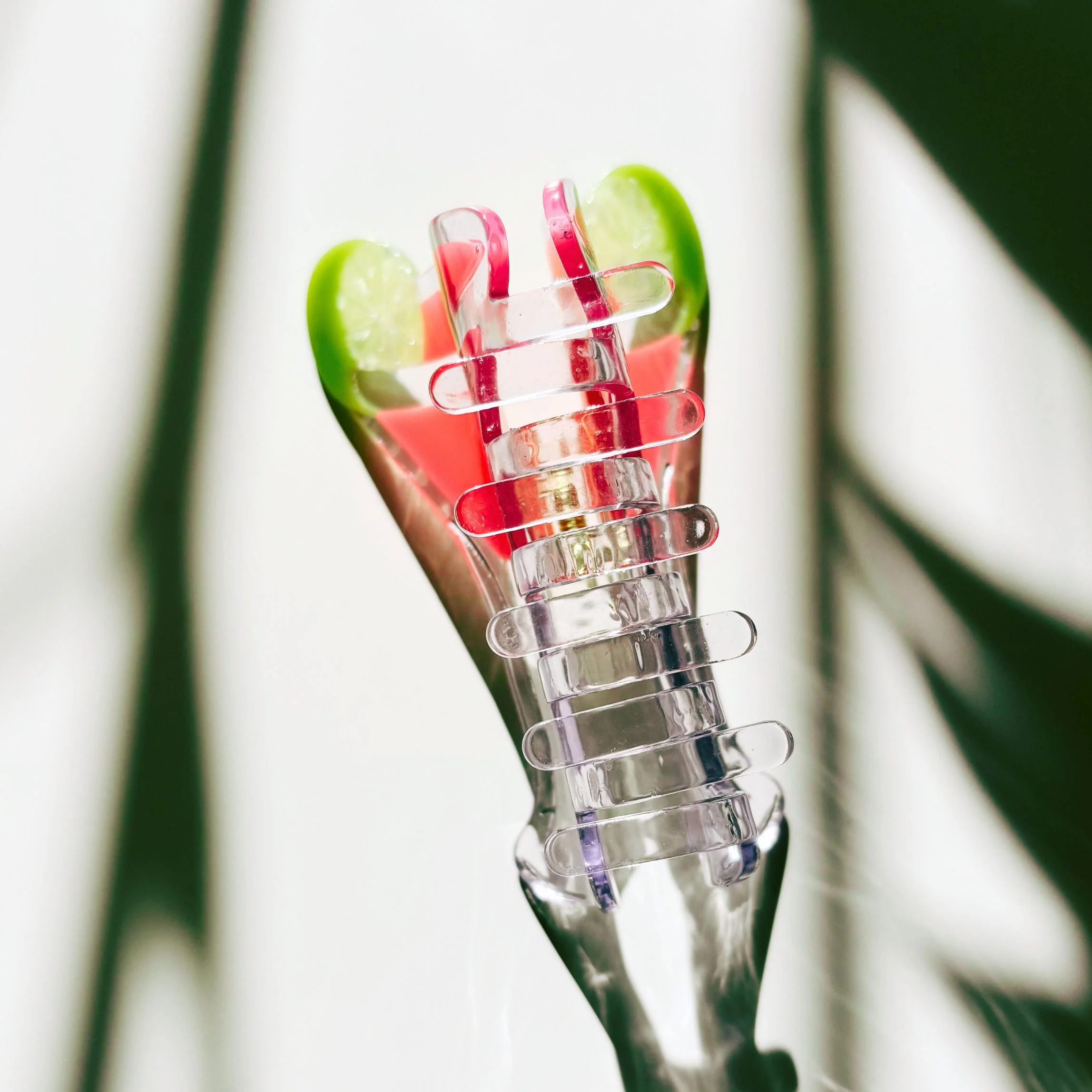 Velvet Claws Cosmo Pink Cocktail Hair Claw | Stemmed Glass Shaped Claw Clip - Image 7