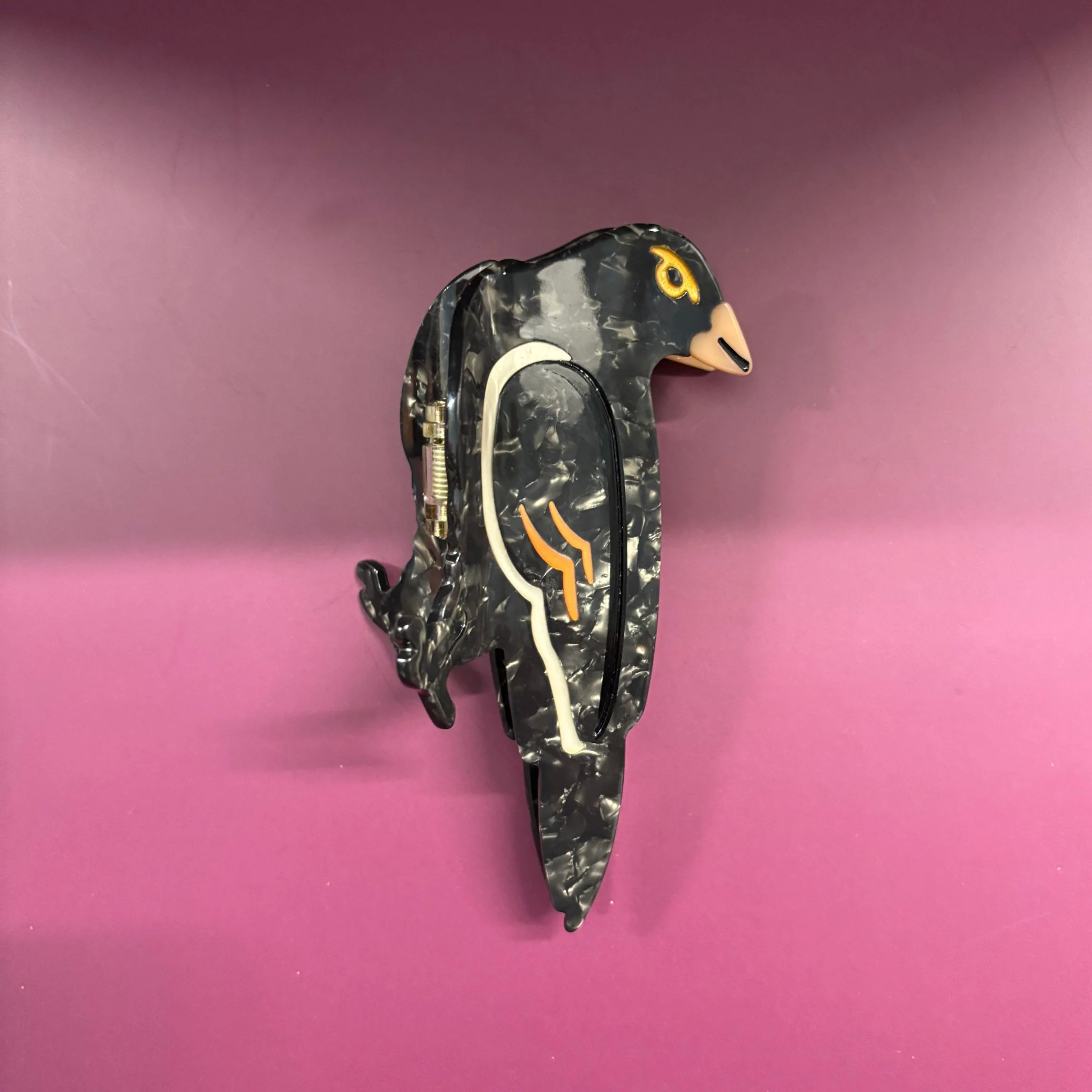 Velvet Claws Crow Bird Hair Claw - Image 5