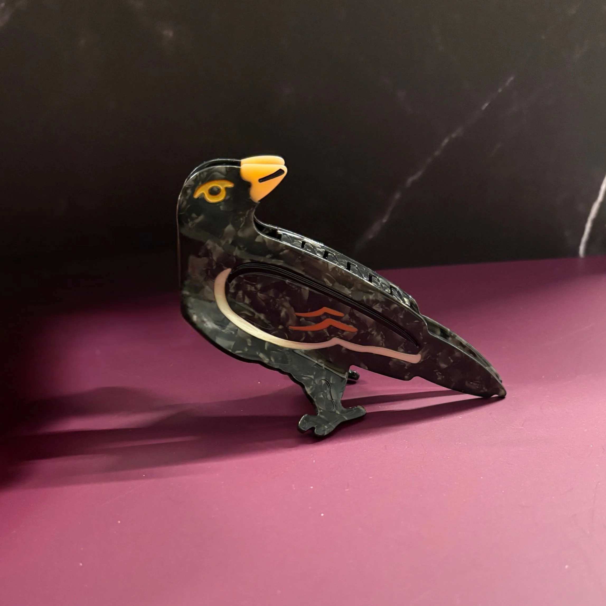 Velvet Claws Crow Bird Hair Claw - Image 6