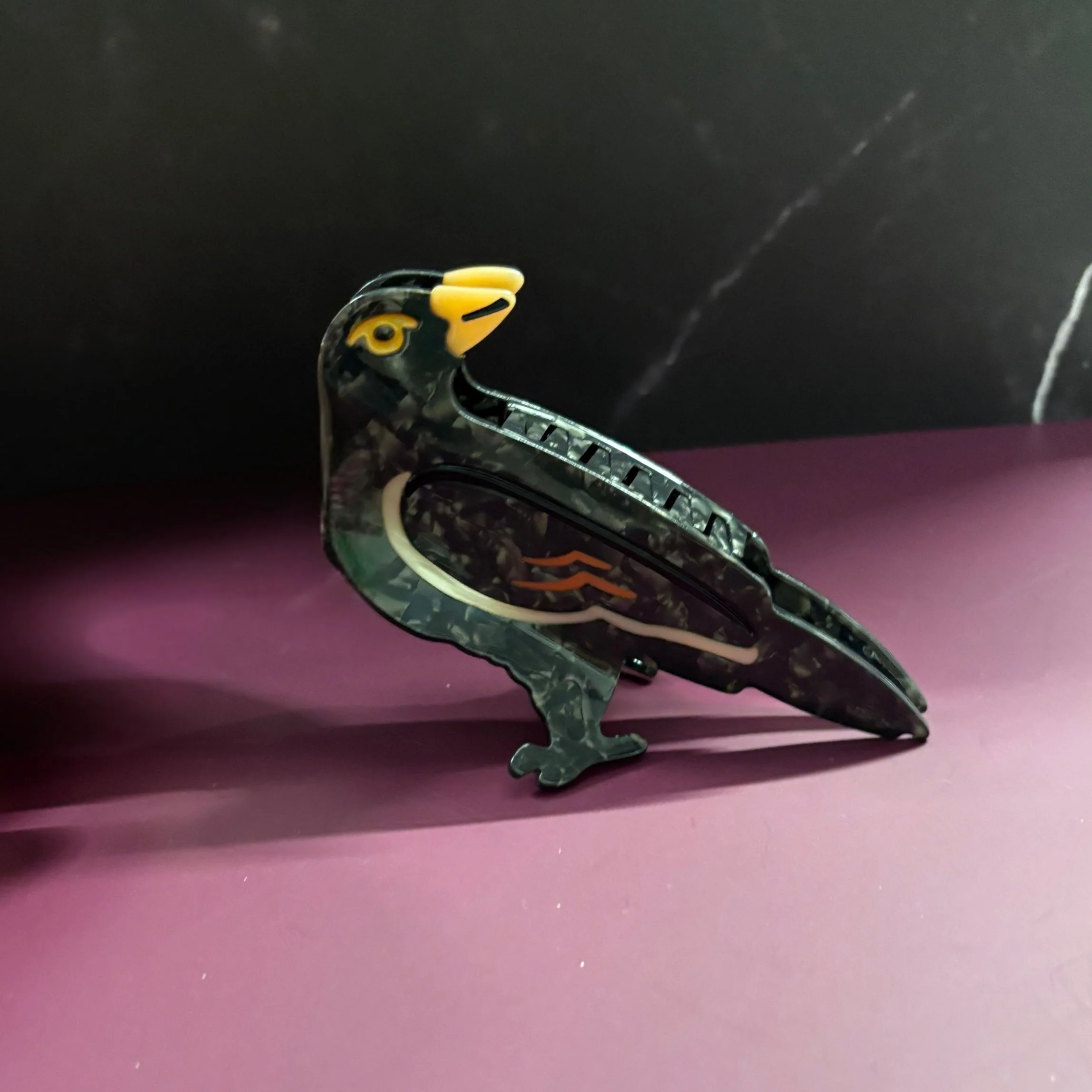 Velvet Claws Crow Bird Hair Claw - Image 8