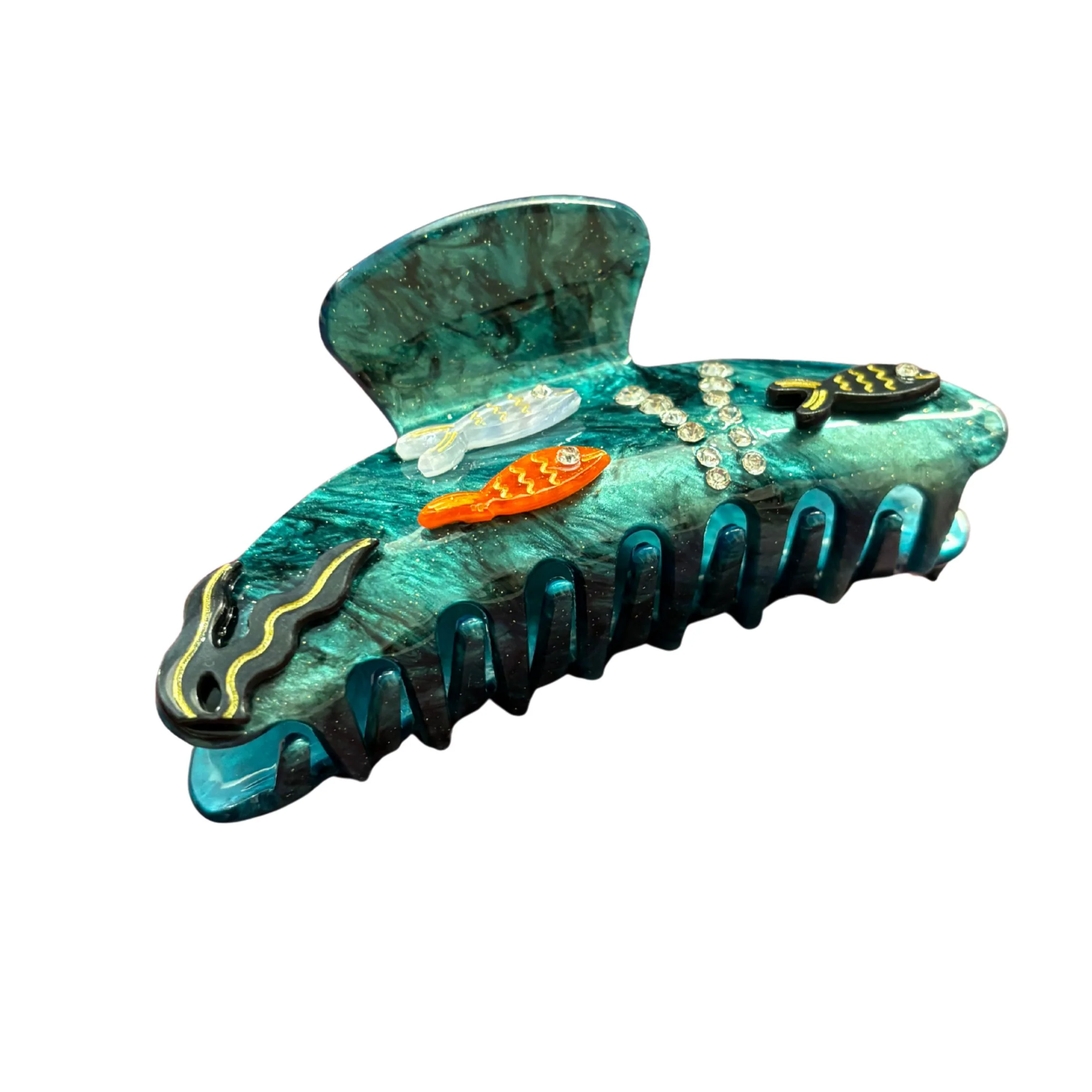 Velvet Claws Disco Goldfish Hair Claw Clip | Double-Sided Embellishment - Image 10