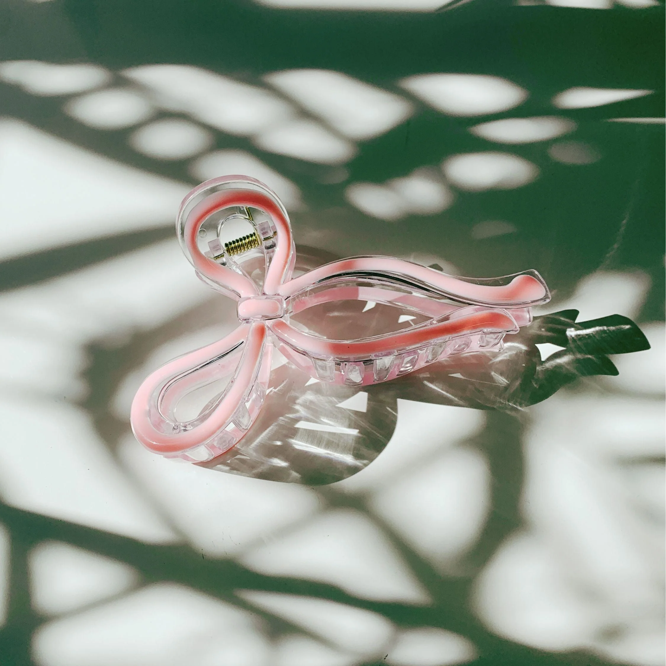 Velvet Claws Hair Clip | Coquette Bow in Pink Hair Claw - Image 2