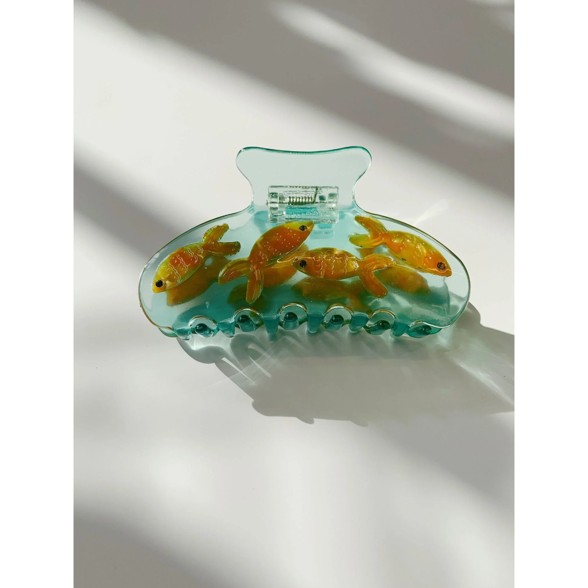 Velvet Claws Goldfish Hair Clip | School of Gold Fish Hair Claw - Image 3
